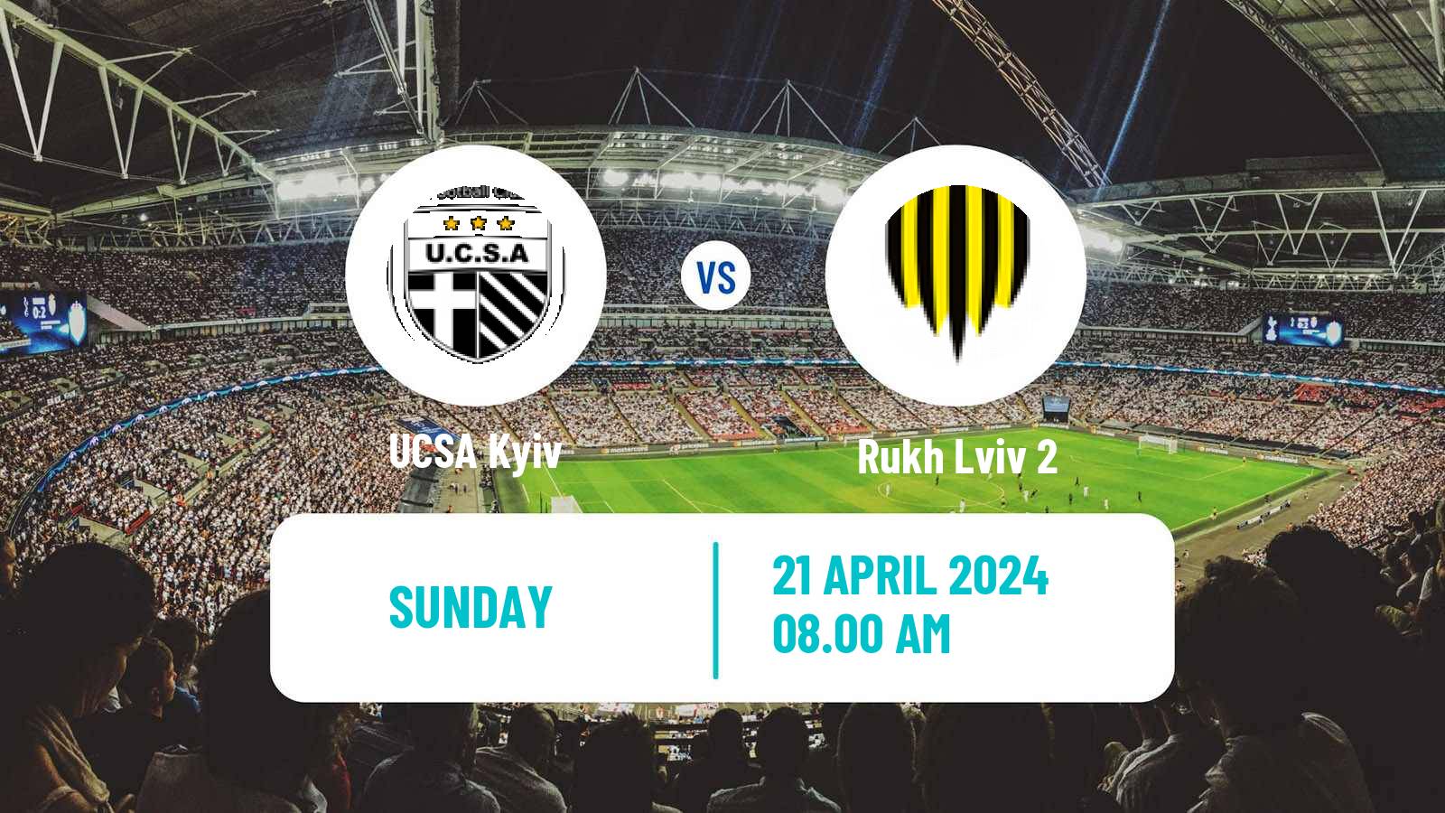 Soccer Ukrainian Druha Liga UCSA - Rukh Lviv 2