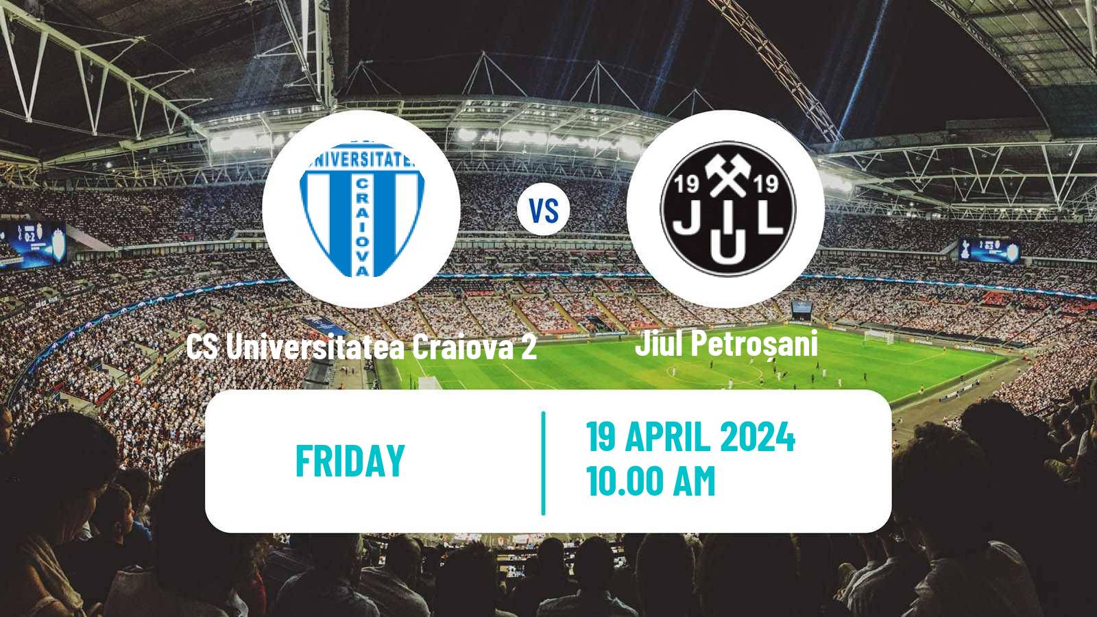 Soccer Romanian Liga 3 - Seria 7 CS Universitatea Craiova 2 - Jiul Petroșani