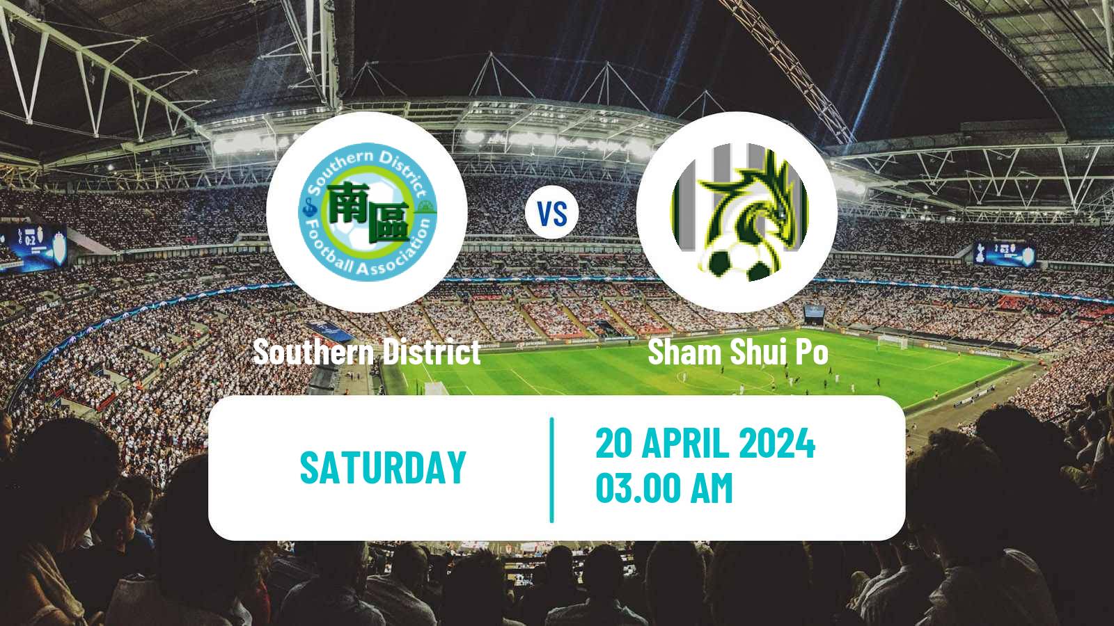 Soccer Hong Kong Premier League Southern District - Sham Shui Po
