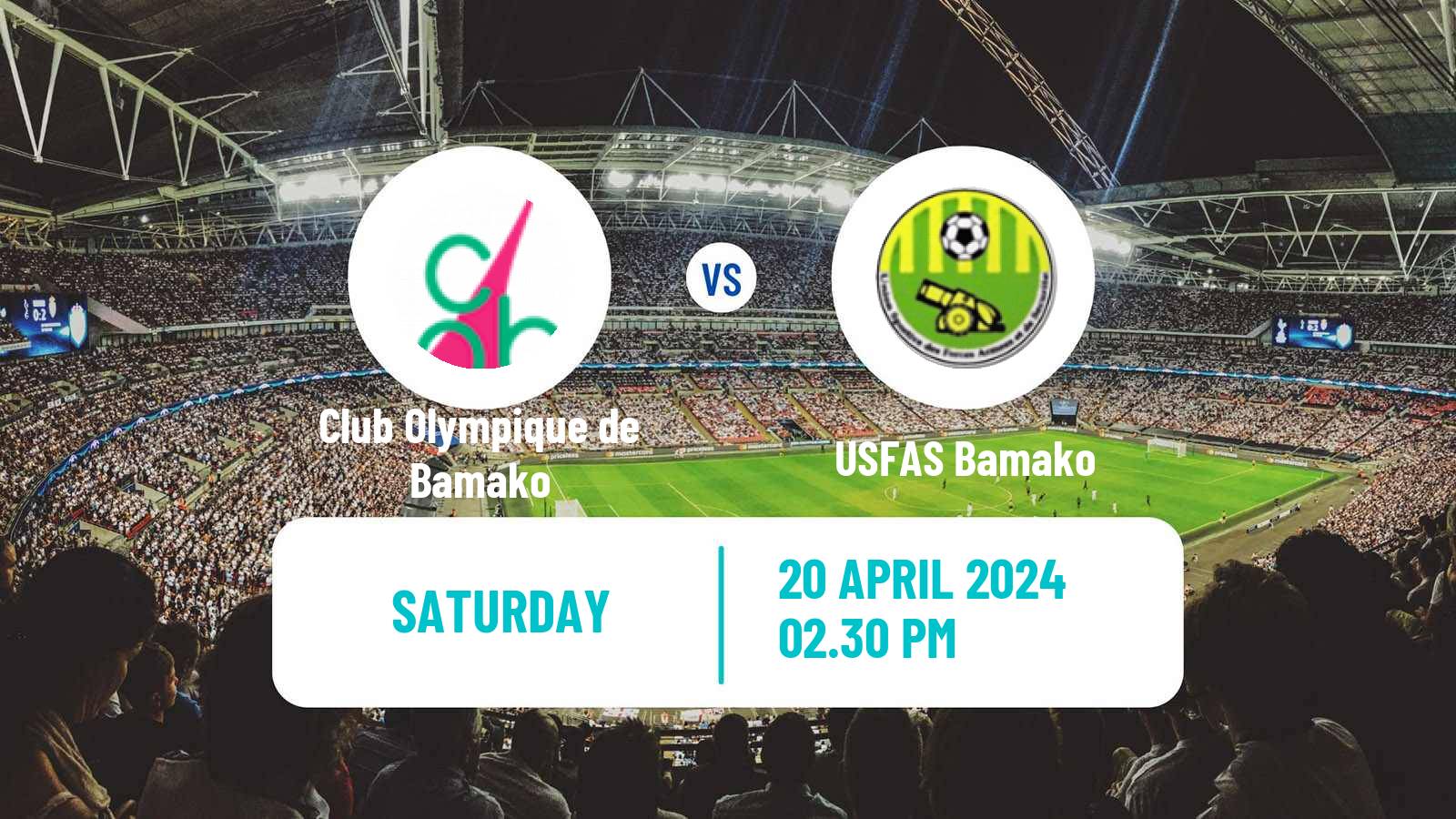 Football Malian Première Division Club Olympique de Bamako - USFAS Bamako