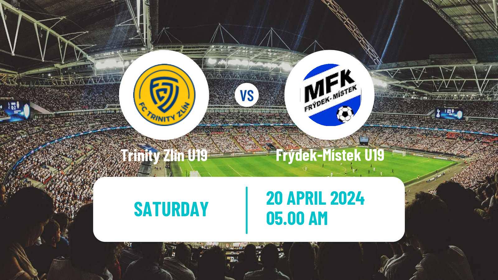 Soccer Czech U19 League Zlín U19 - Frýdek-Místek U19