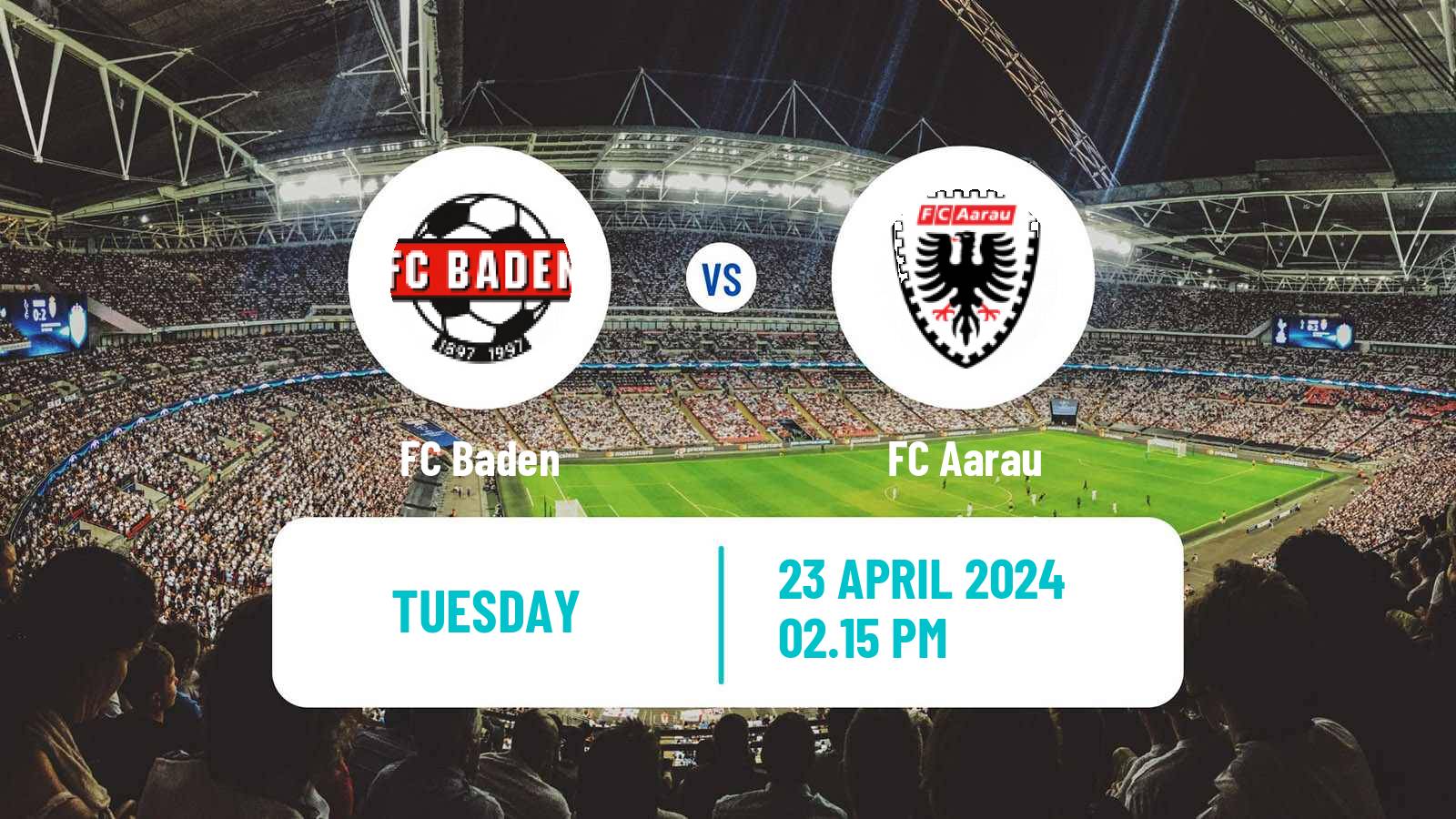 Soccer Swiss Challenge League Baden - Aarau