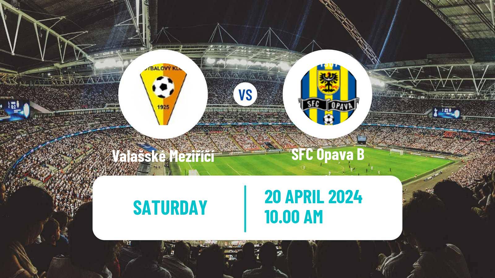 Soccer Czech Division F Valašské Meziříčí - Opava B