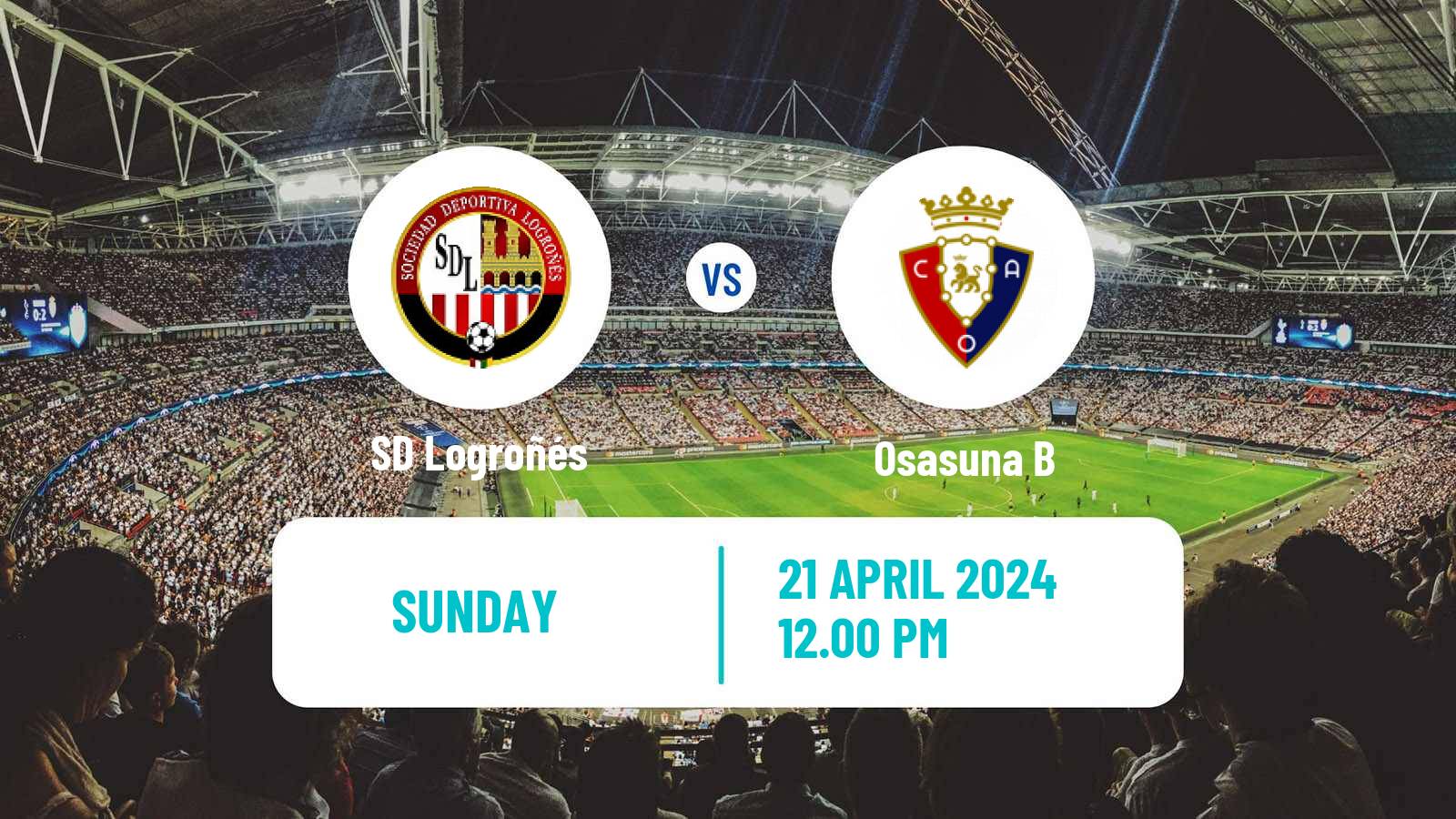 Soccer Spanish Primera RFEF Group 1 SD Logroñés - Osasuna B