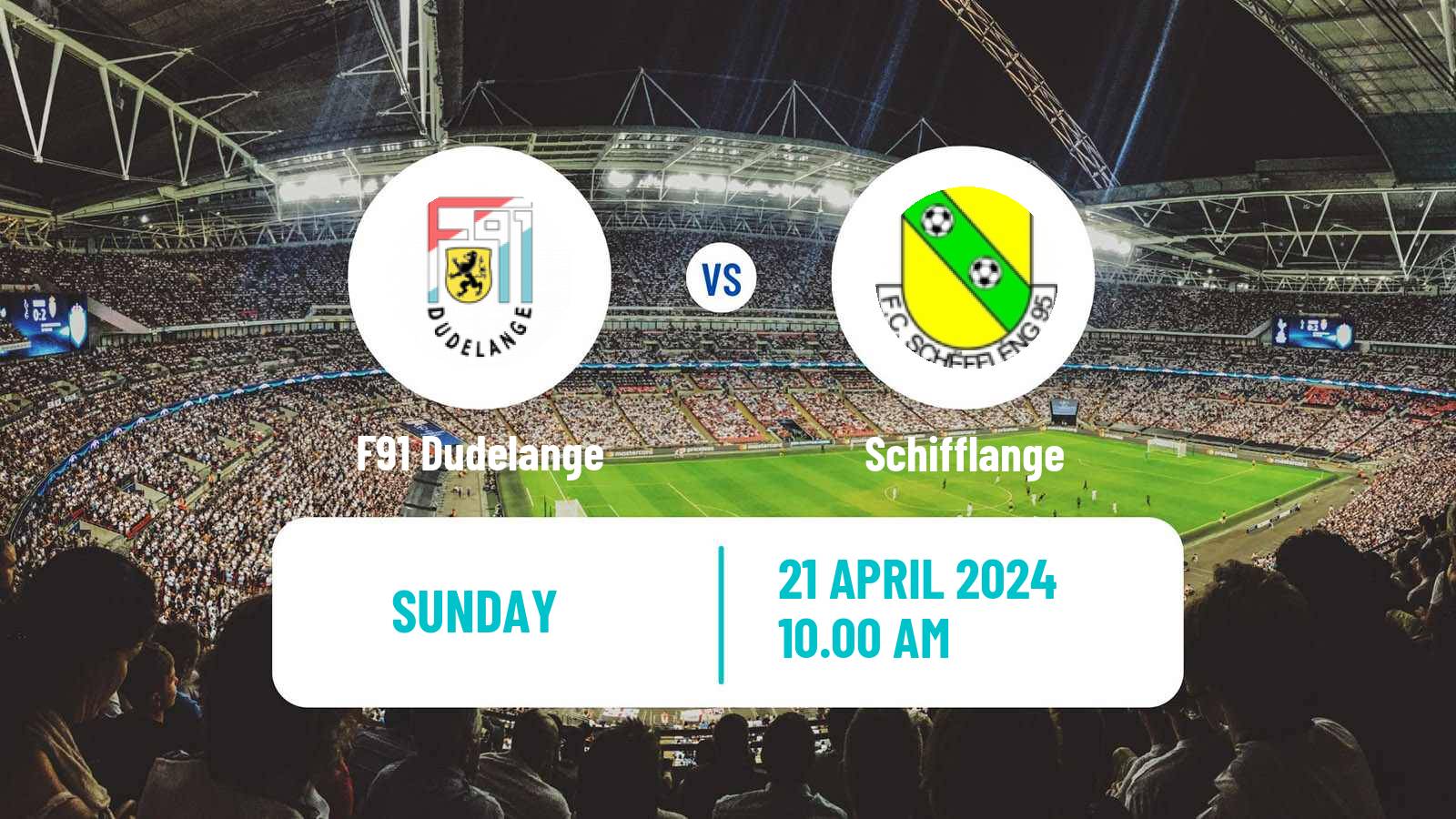 Soccer Luxembourg National Division F91 Dudelange - Schifflange