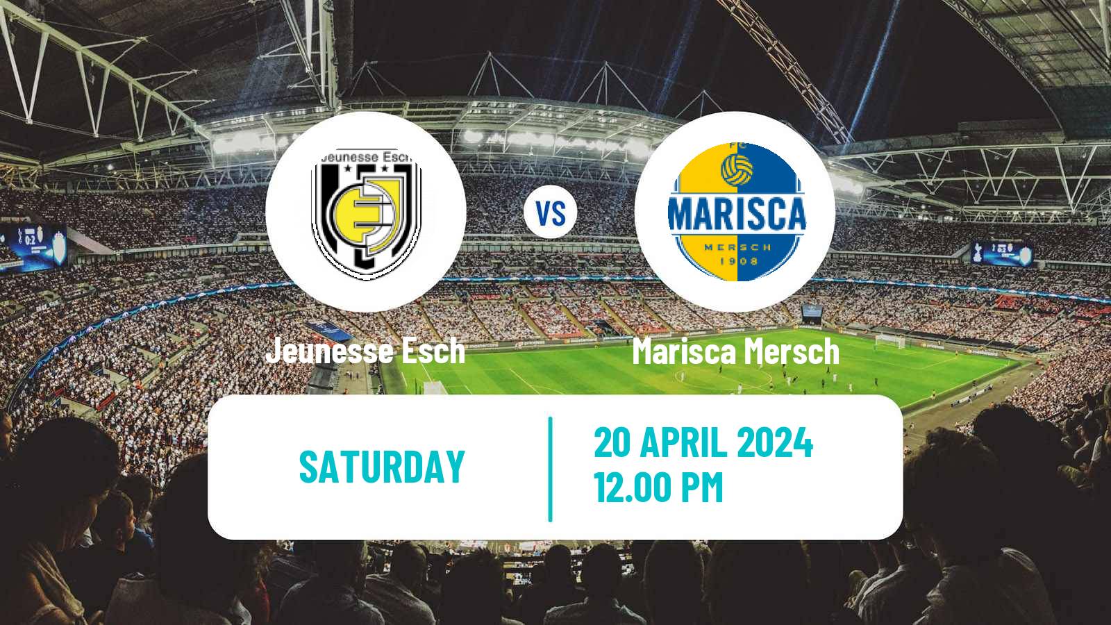 Soccer Luxembourg National Division Jeunesse Esch - Marisca Mersch