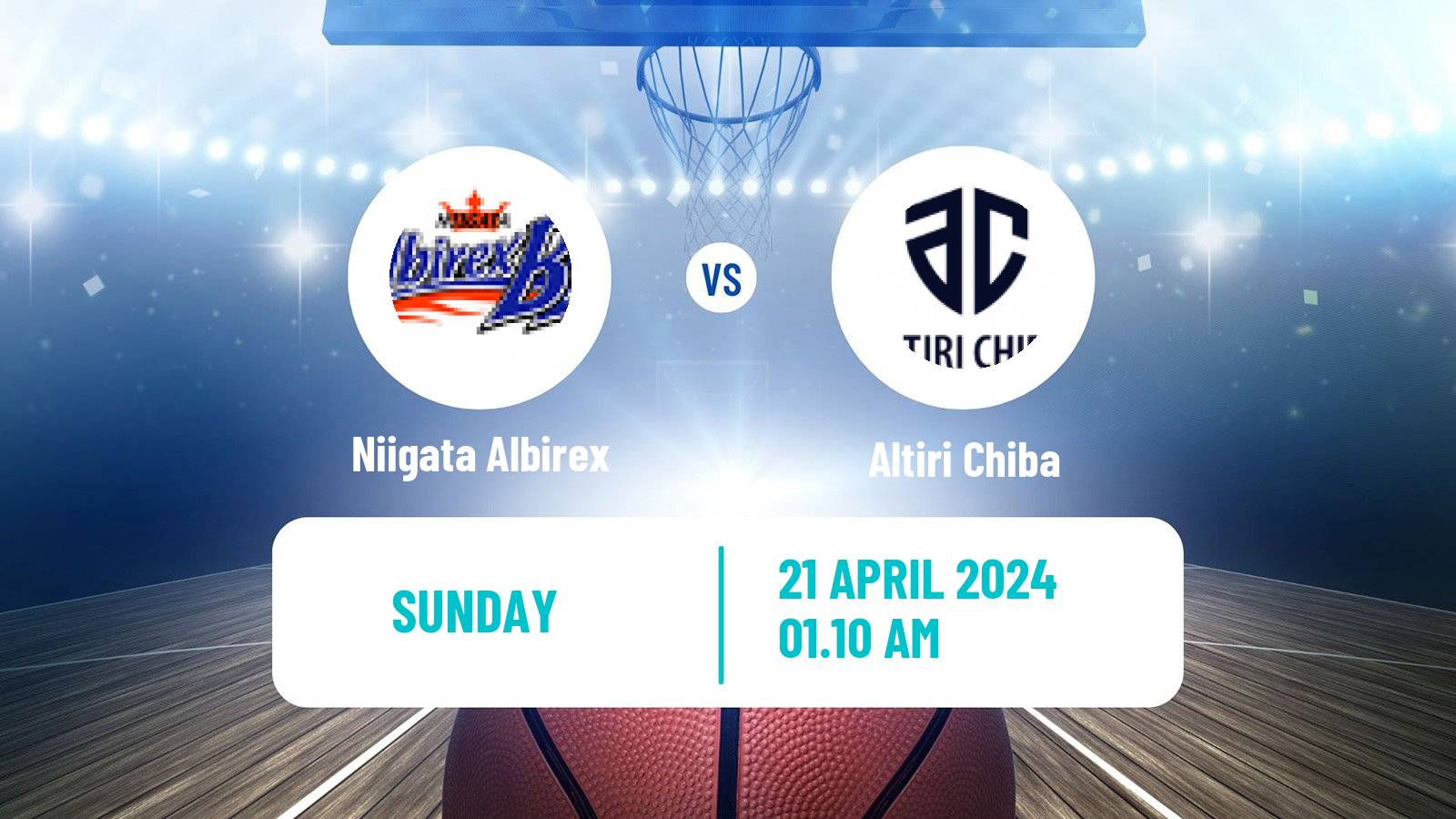 Basketball Japan B2 League Basketball Niigata Albirex - Altiri Chiba