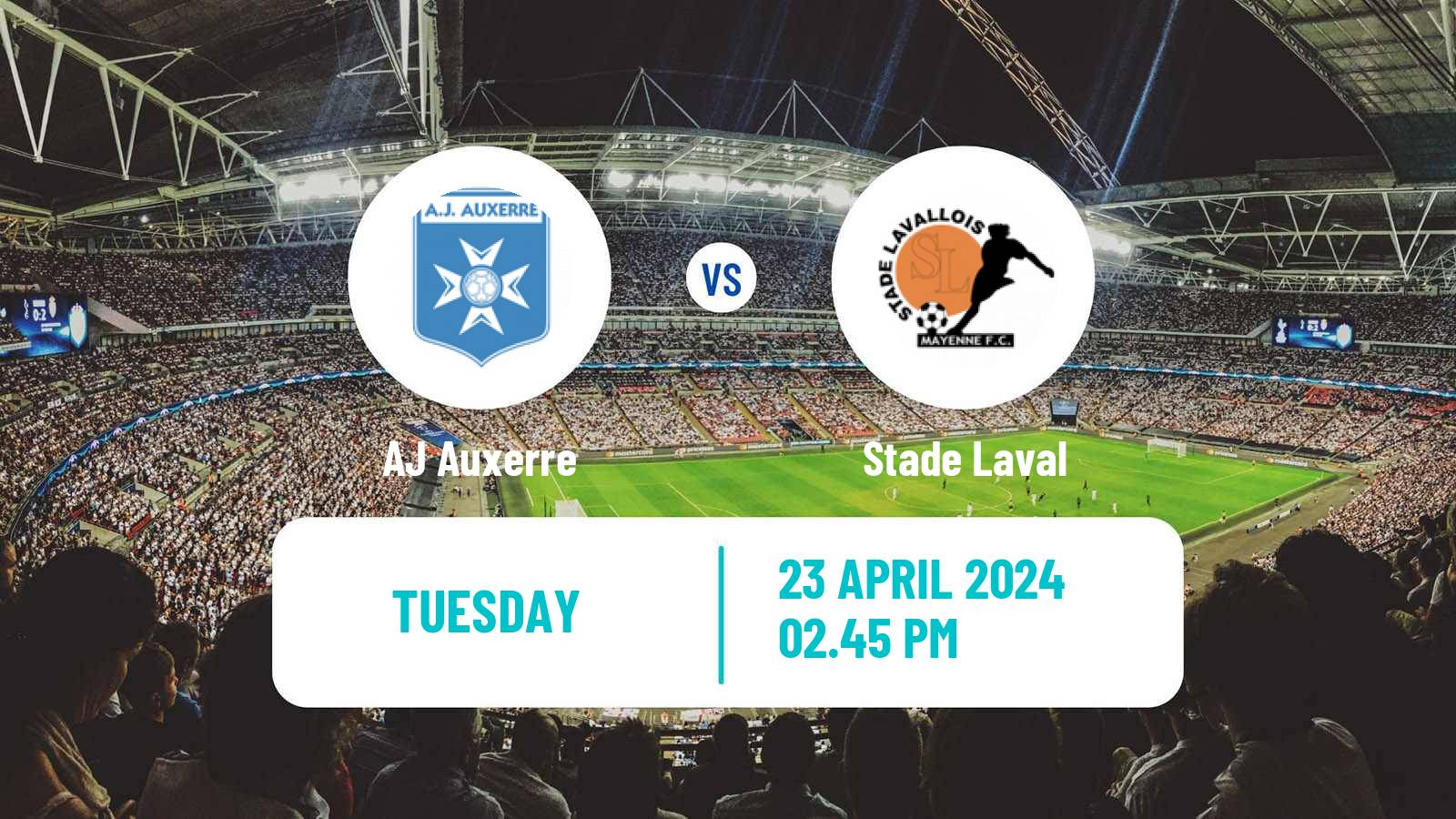 Soccer French Ligue 2 Auxerre - Laval