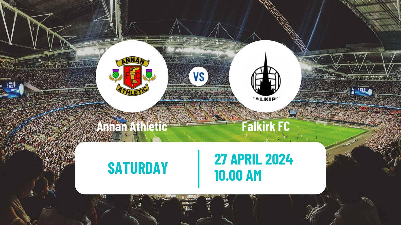 Soccer Scottish League One Annan Athletic - Falkirk