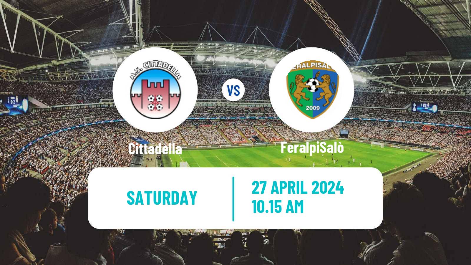 Soccer Italian Serie B Cittadella - FeralpiSalò
