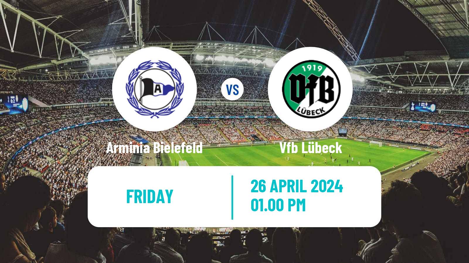 Soccer German 3 Bundesliga Arminia Bielefeld - Lübeck