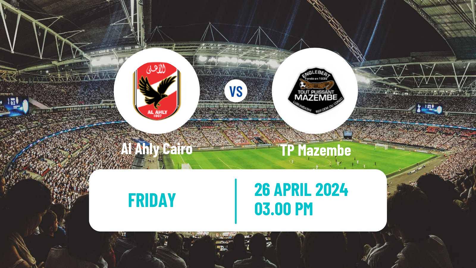 Soccer CAF Champions League Al Ahly Cairo - TP Mazembe