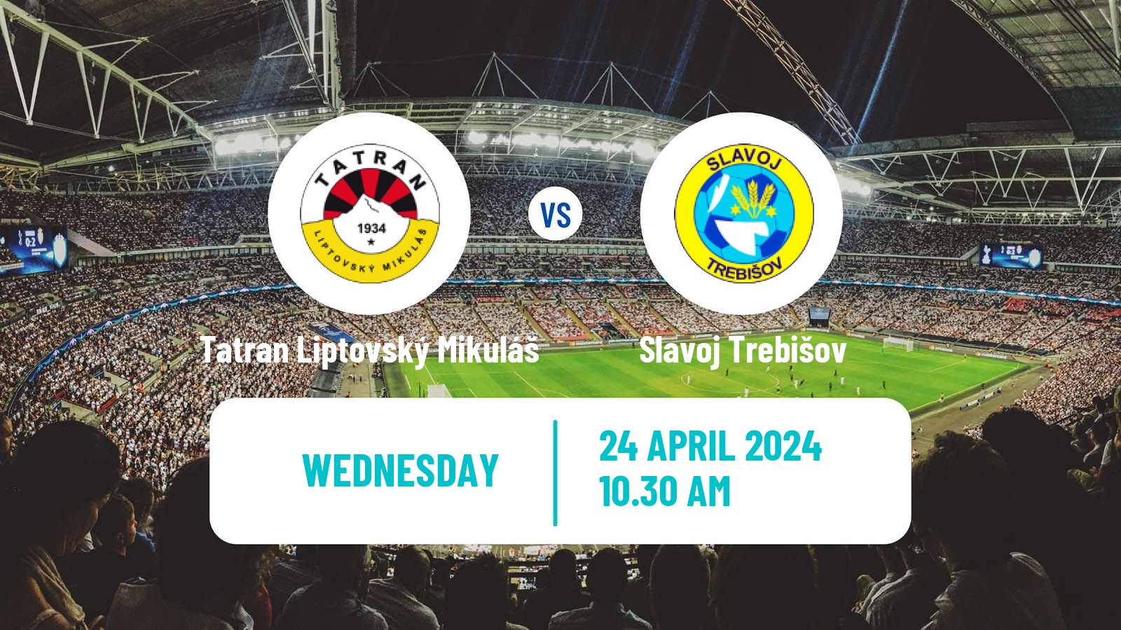 Soccer Slovak 2 Liga Tatran Liptovský Mikuláš - Slavoj Trebišov