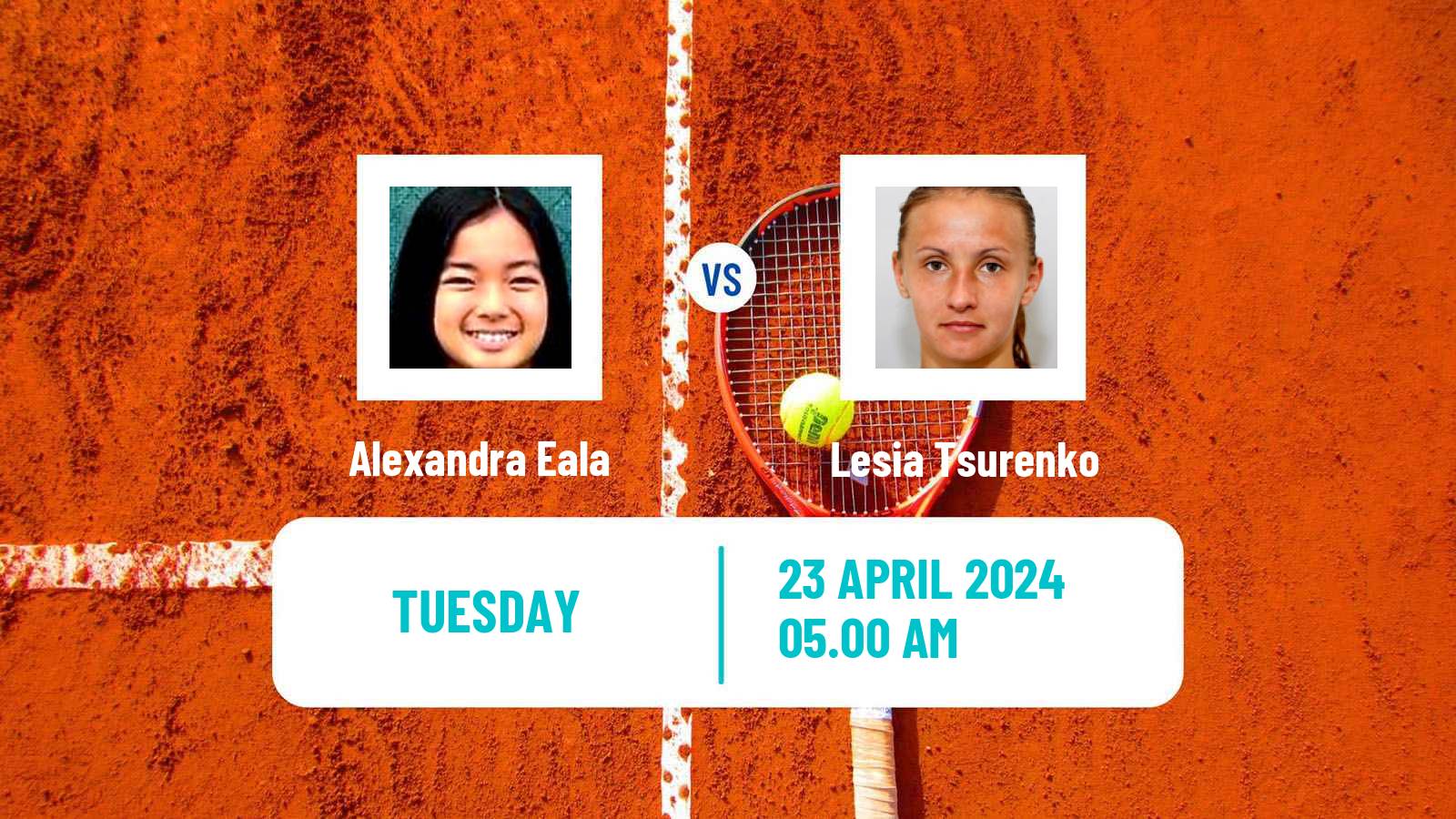 Tennis WTA Madrid Alexandra Eala - Lesia Tsurenko