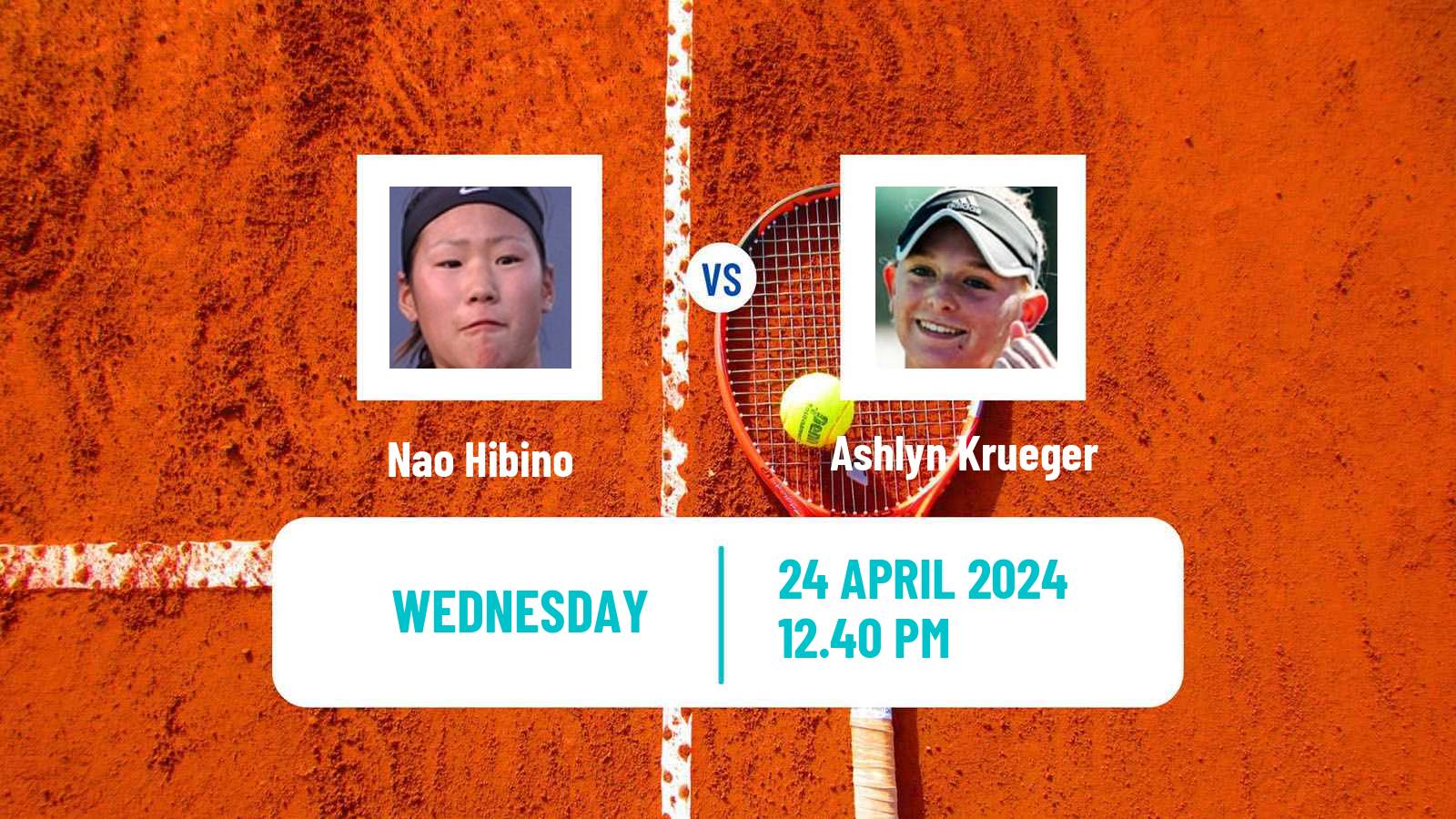 Tennis WTA Madrid Nao Hibino - Ashlyn Krueger