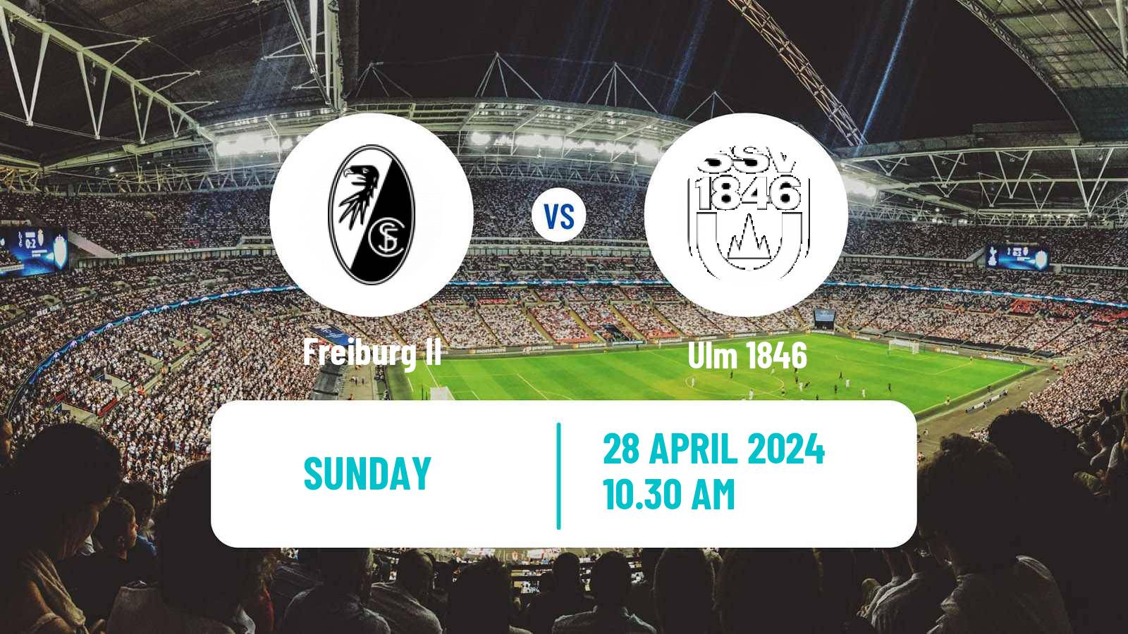 Soccer German 3 Bundesliga Freiburg II - Ulm 1846