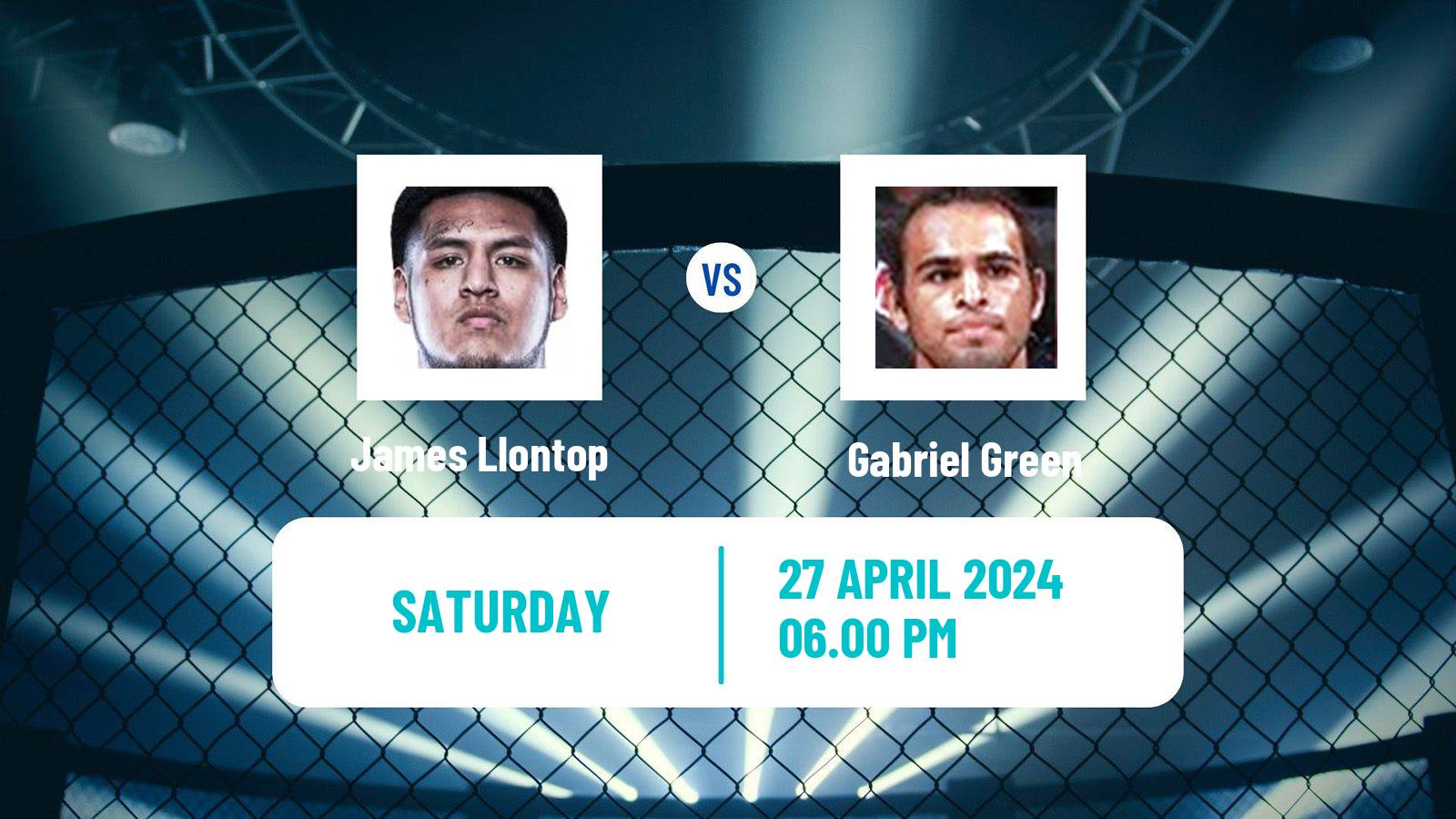 MMA Lightweight UFC Men James Llontop - Gabriel Green