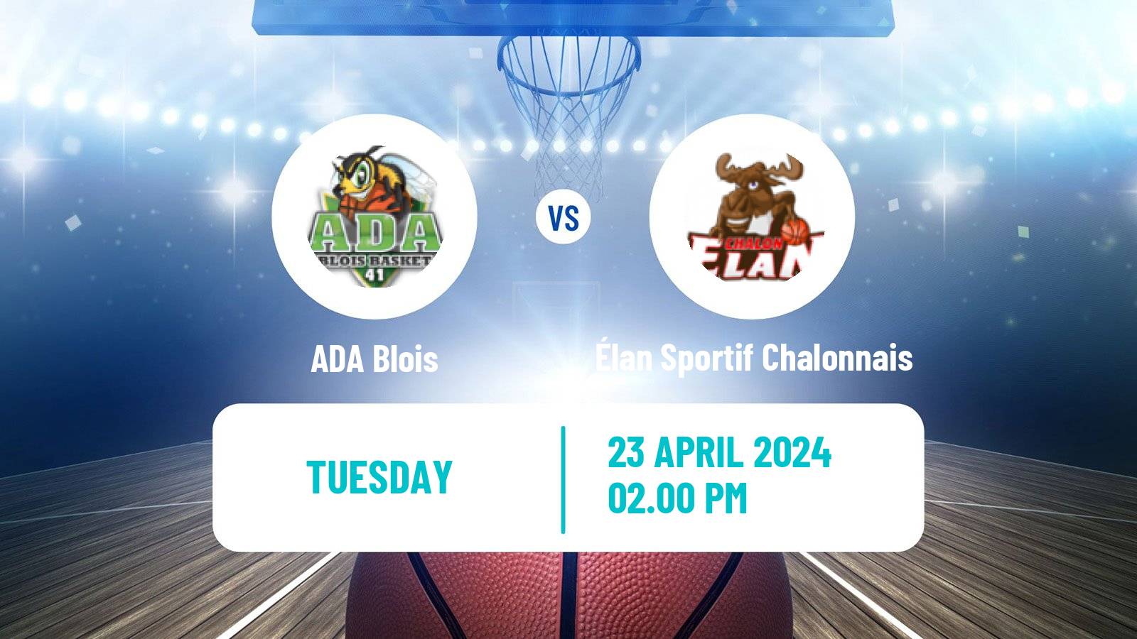 Basketball French LNB ADA Blois - Élan Sportif Chalonnais