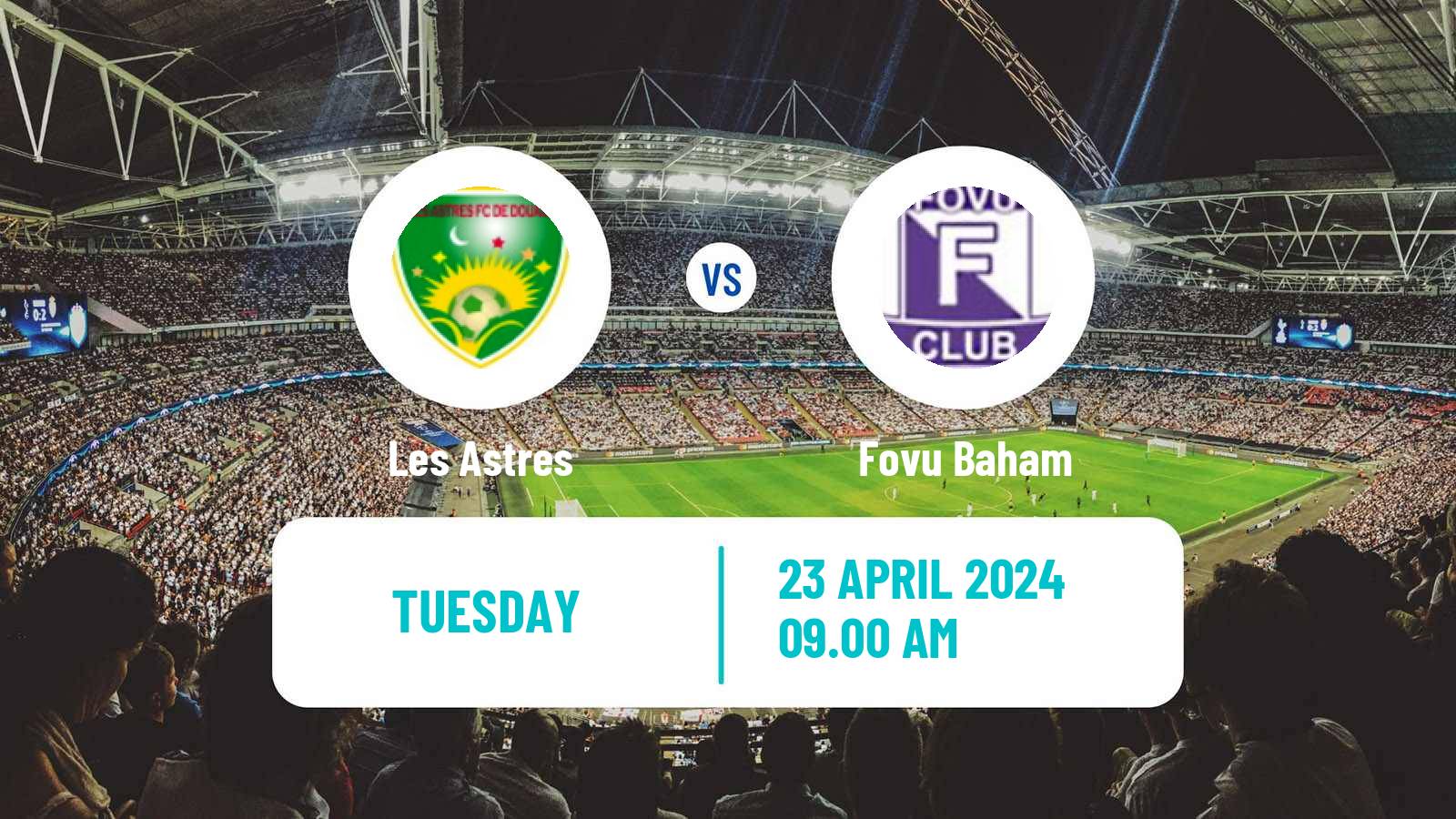 Soccer Cameroon Elite One Les Astres - Fovu Baham