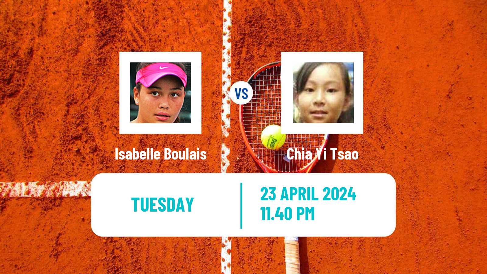 Tennis ITF W50 Wuning Women Isabelle Boulais - Chia Yi Tsao