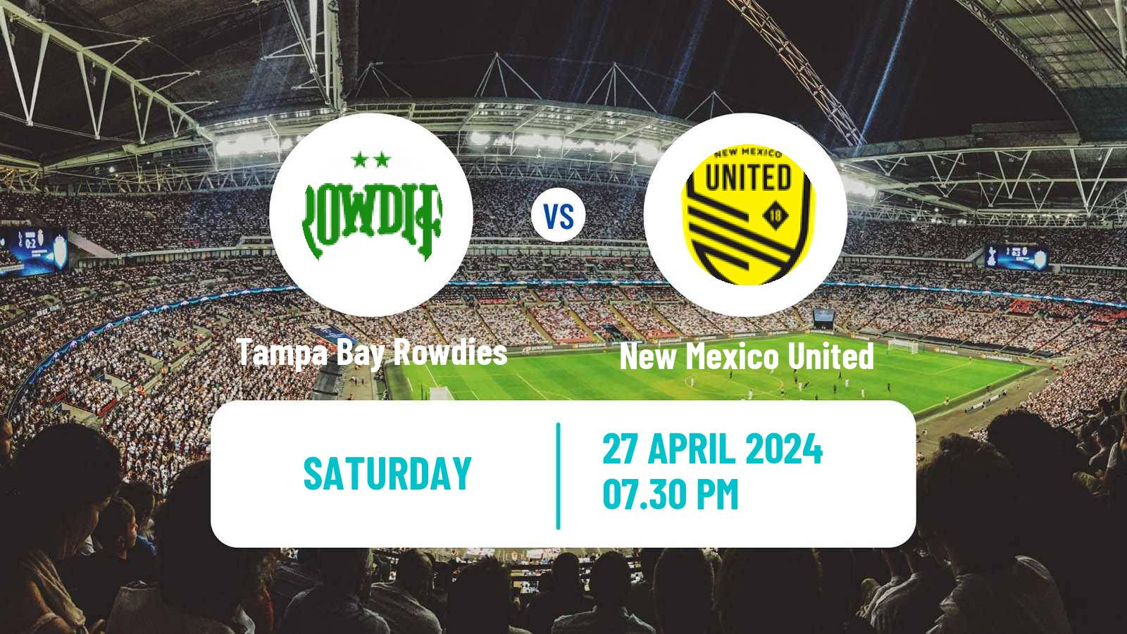 Soccer USL Championship Tampa Bay Rowdies - New Mexico United