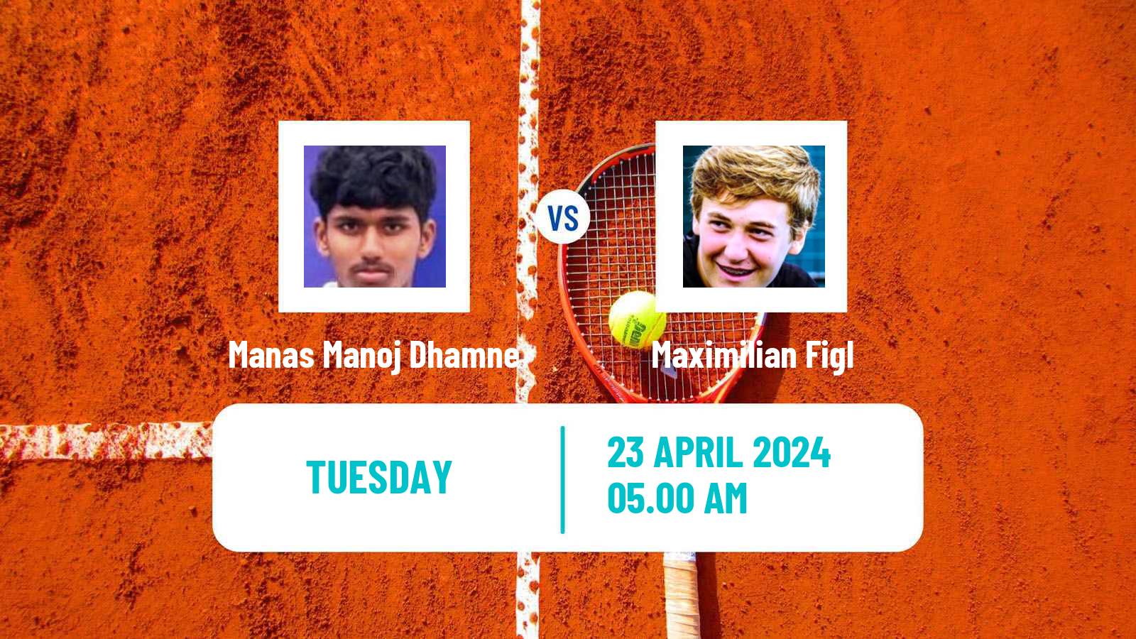 Tennis ITF M25 Santa Margherita Di Pula 5 Men Manas Manoj Dhamne - Maximilian Figl