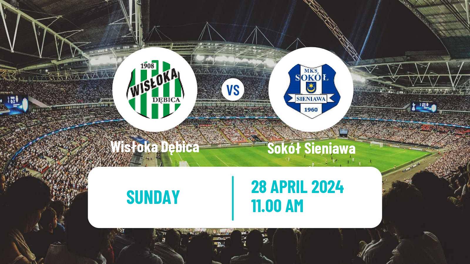 Soccer Polish Division 3 - Group IV Wisłoka Dębica - Sokół Sieniawa