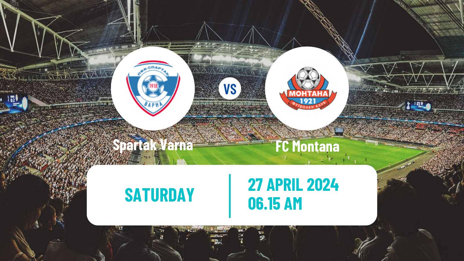 Soccer Bulgarian Vtora Liga Spartak Varna - Montana