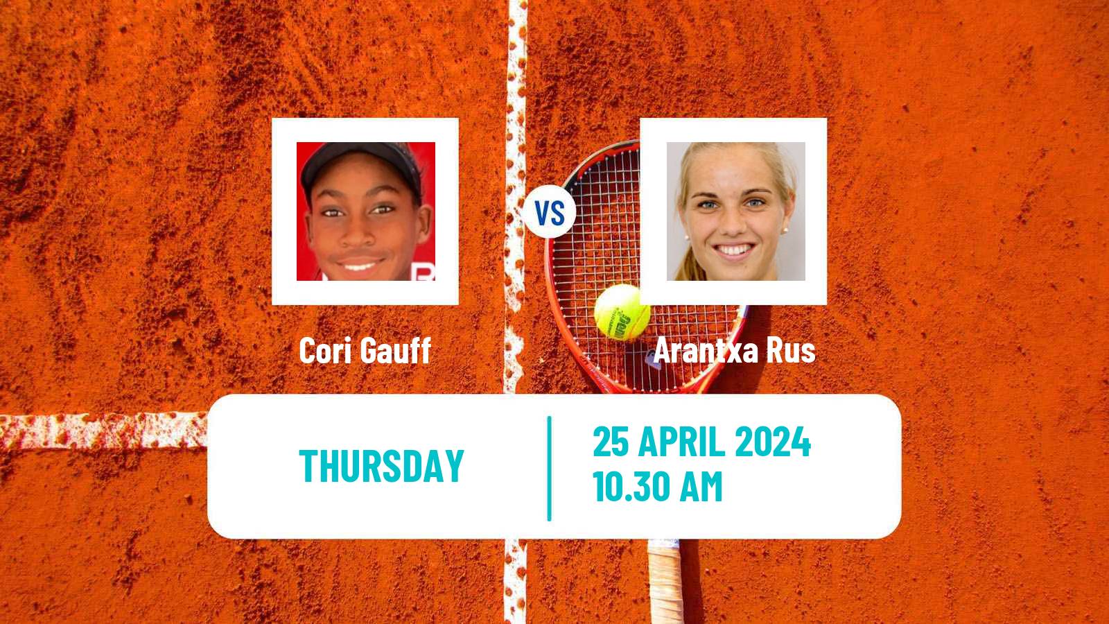 Tennis WTA Madrid Cori Gauff - Arantxa Rus