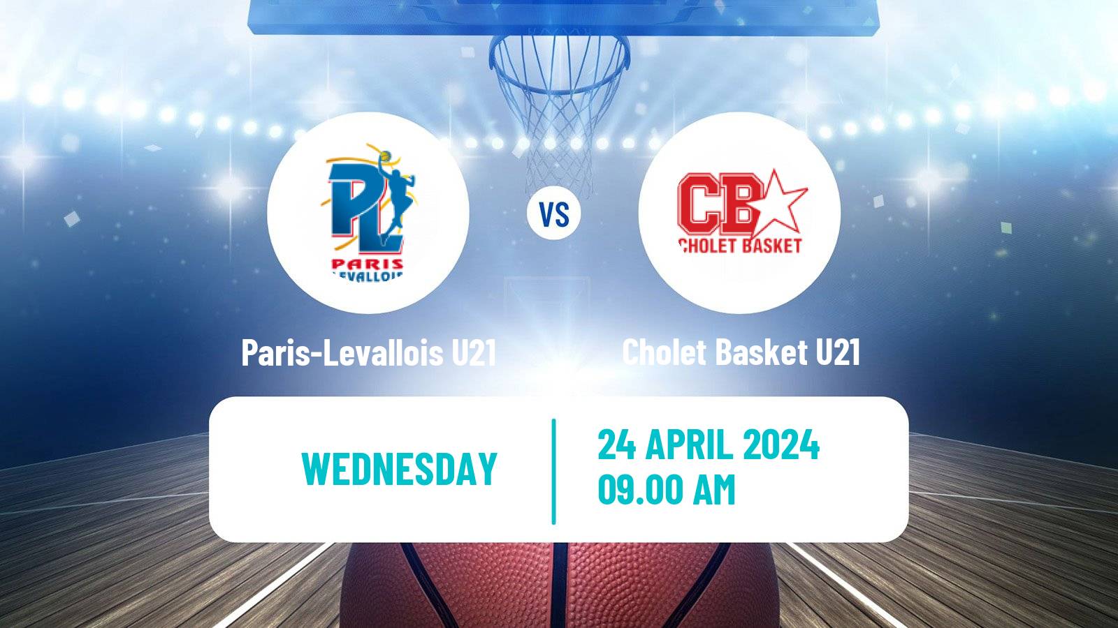 Basketball French Espoirs U21 Basketball Paris Basketball U21 - Cholet Basket U21