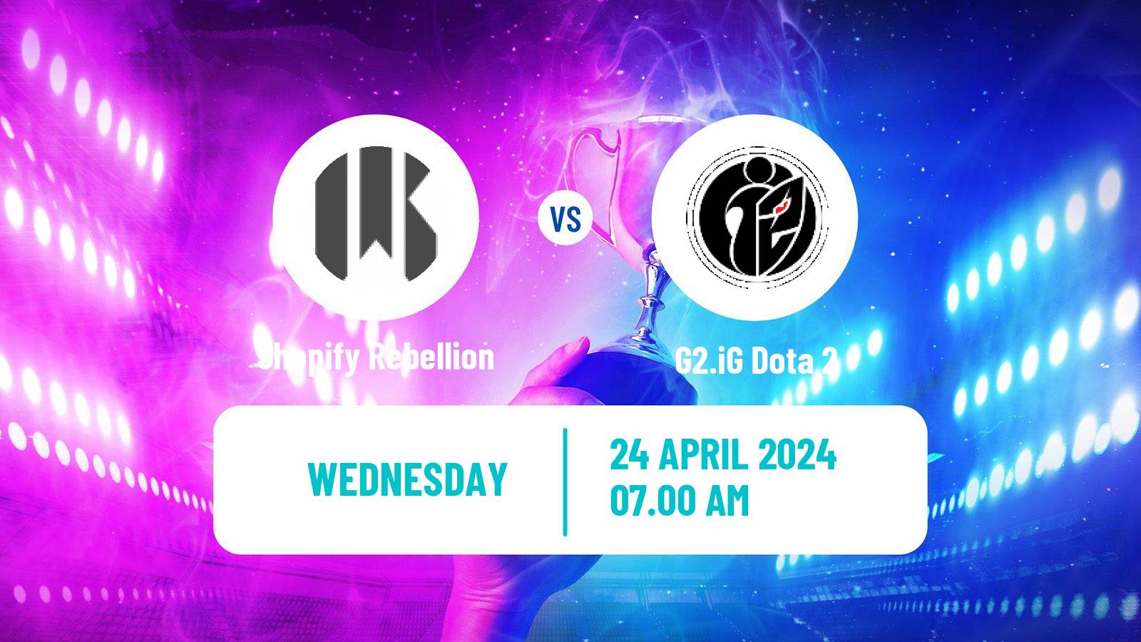 Esports Dota 2 Esl One Birmingham Shopify Rebellion - G2.iG