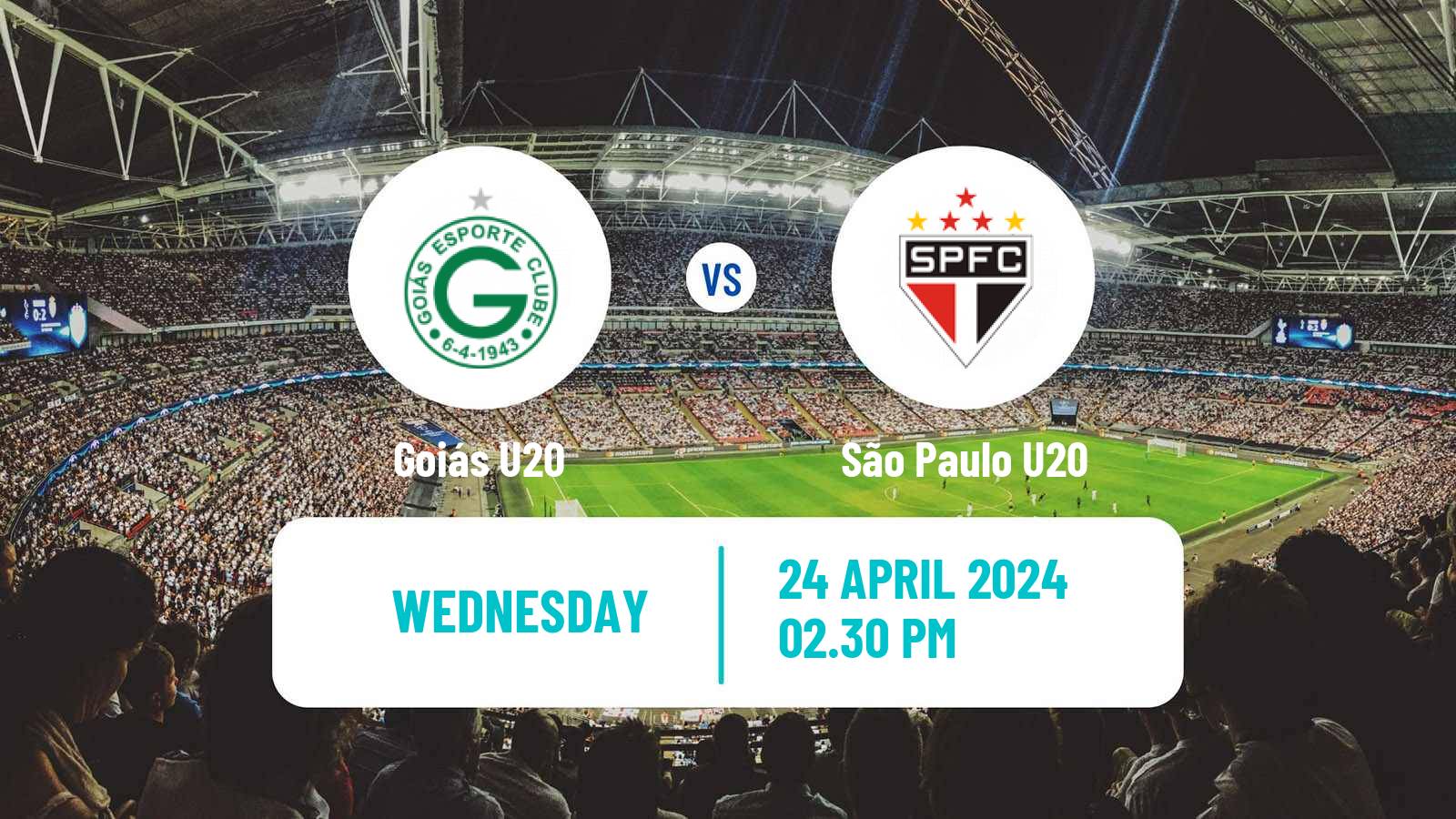 Soccer Brasileiro U20 Goiás U20 - São Paulo U20