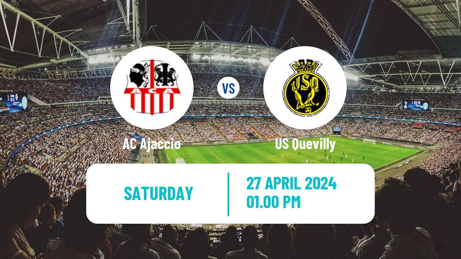 Soccer French Ligue 2 Ajaccio - Quevilly