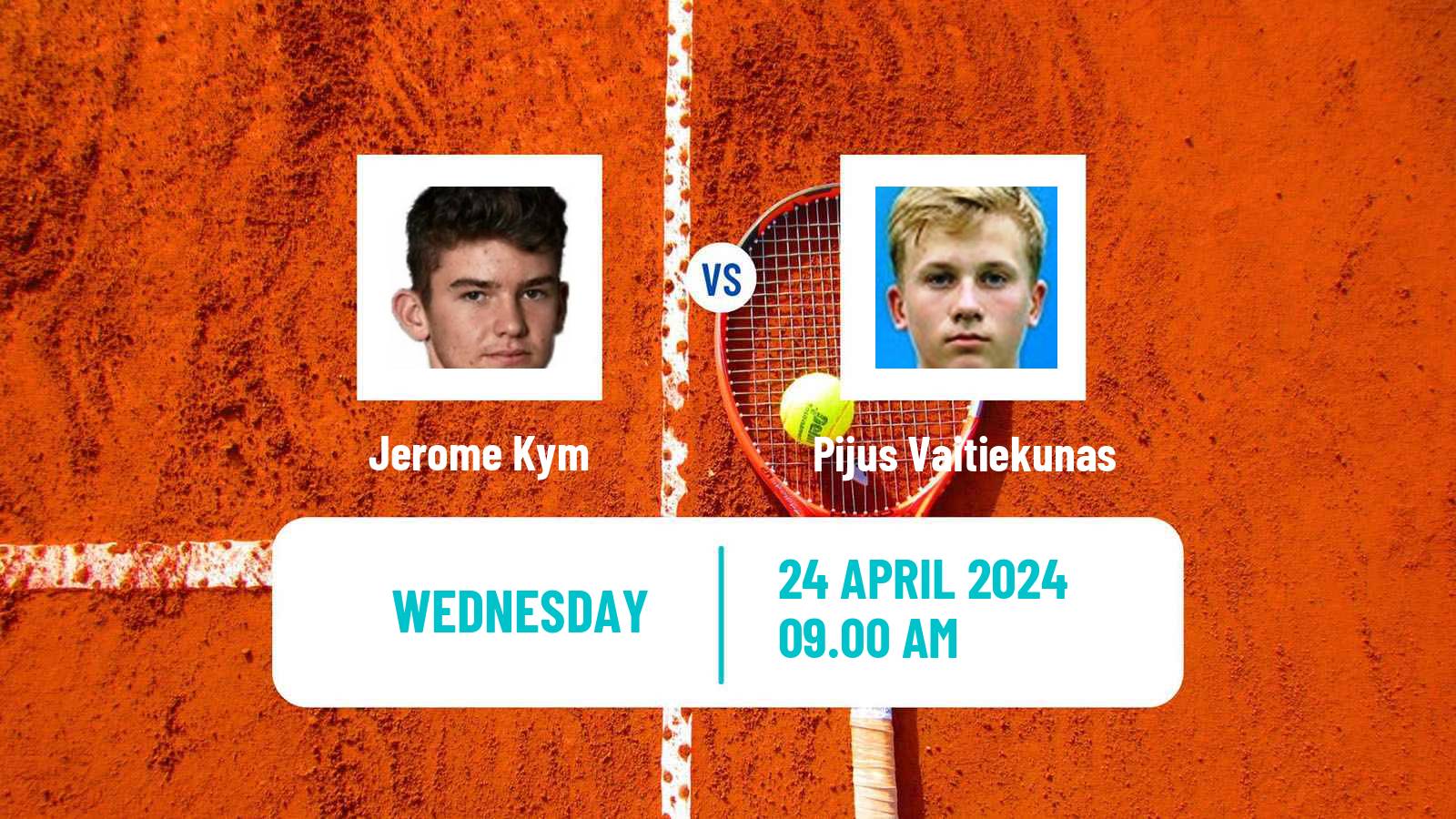 Tennis ITF M15 Antalya 12 Men Jerome Kym - Pijus Vaitiekunas