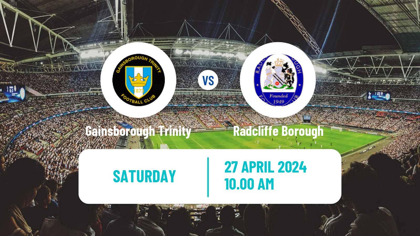 Soccer English NPL Premier Division Gainsborough Trinity - Radcliffe