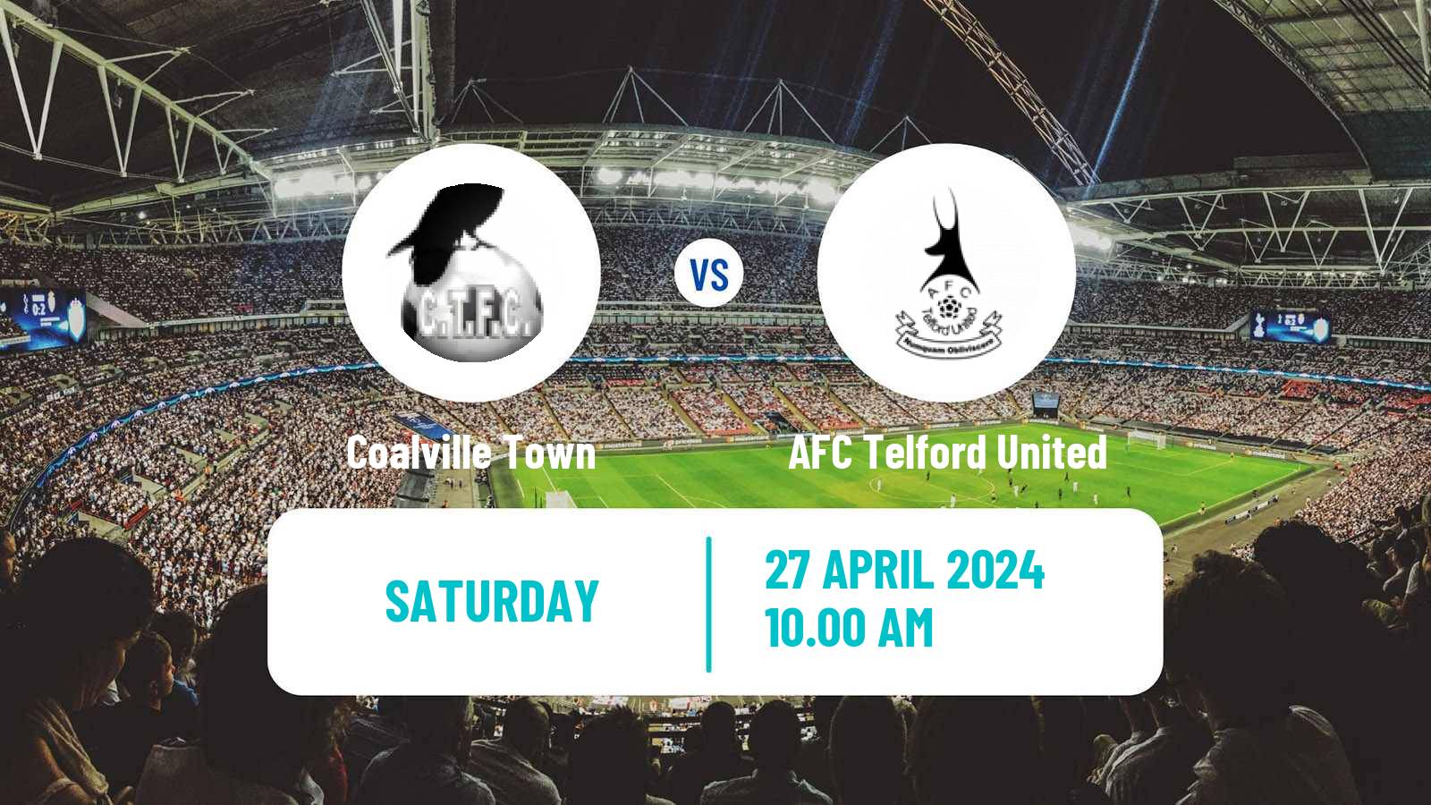 Soccer English Southern League Central Division Coalville Town - AFC Telford United