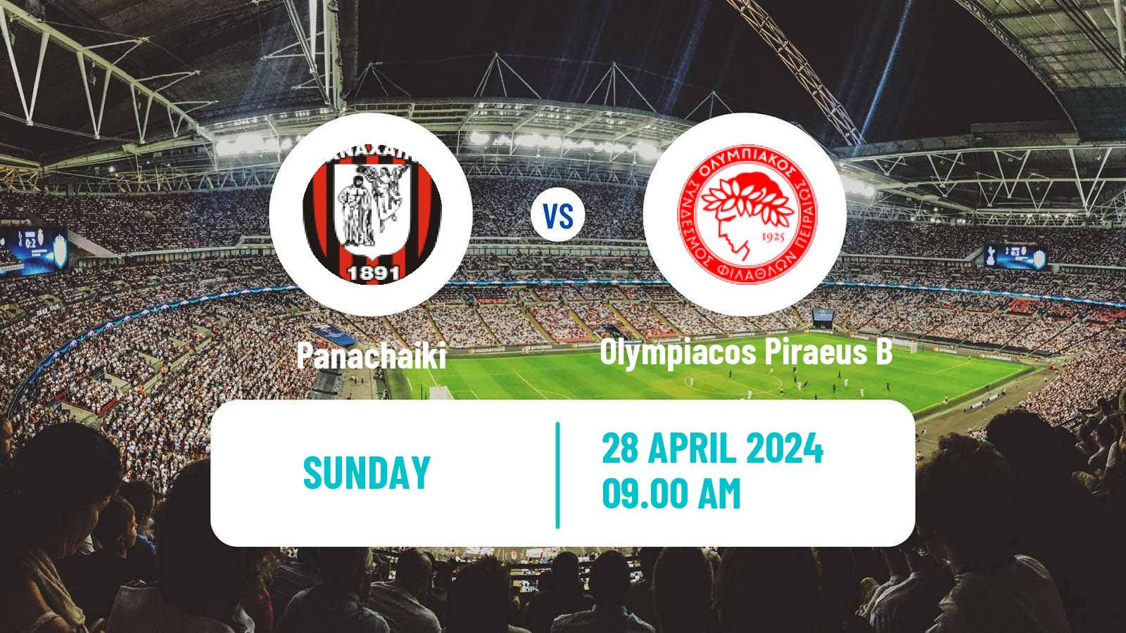 Soccer Greek Super League 2 Panachaiki - Olympiacos Piraeus B