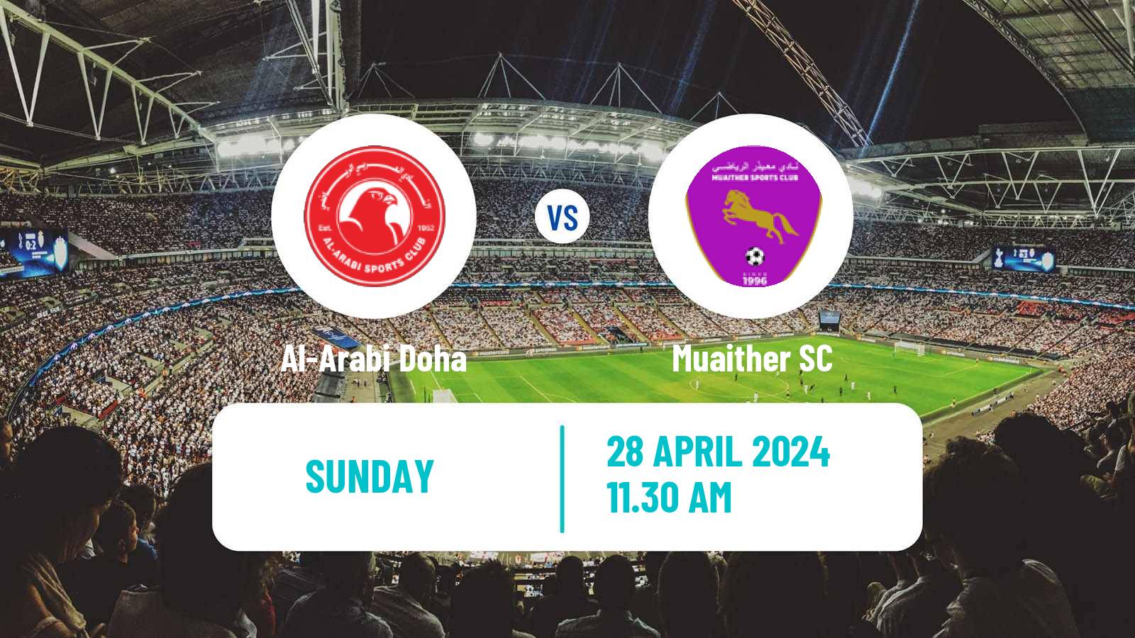 Soccer Qatar QSL Al-Arabi Doha - Muaither