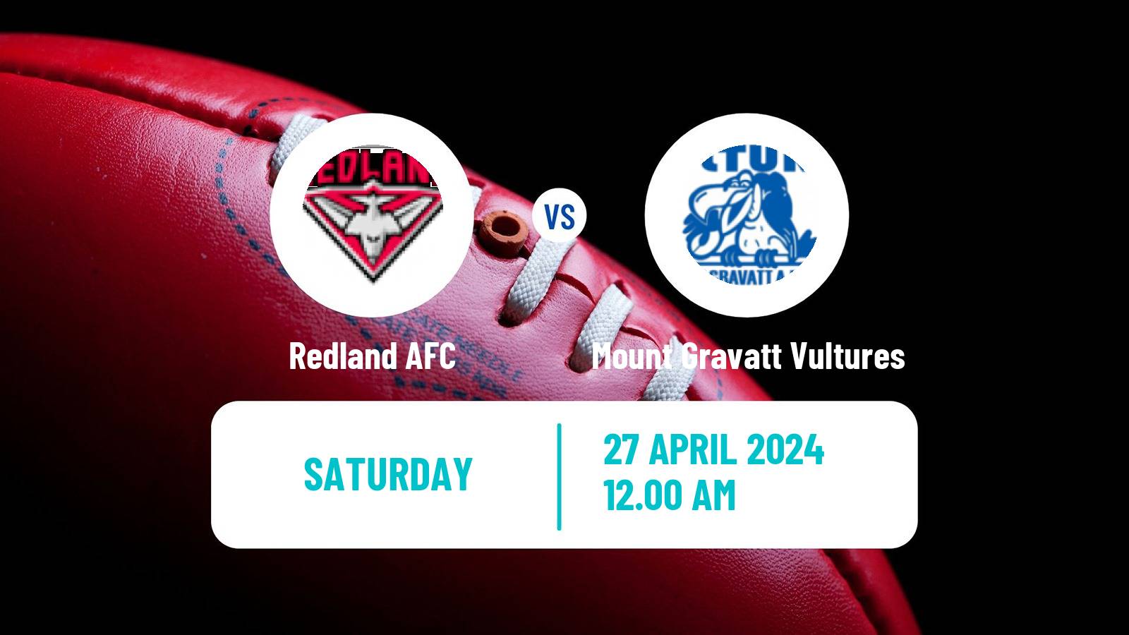 Aussie rules QAFL Redland - Mount Gravatt Vultures