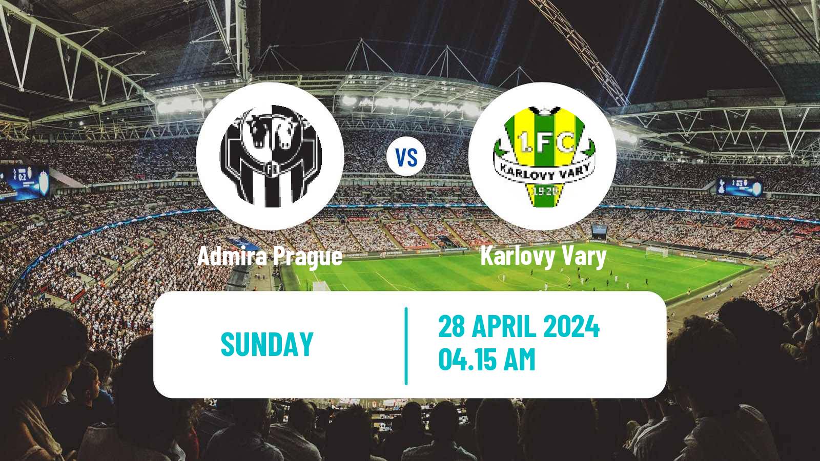 Football Czech CFL Group A Admira Prague - Slavia Karlovy Vary