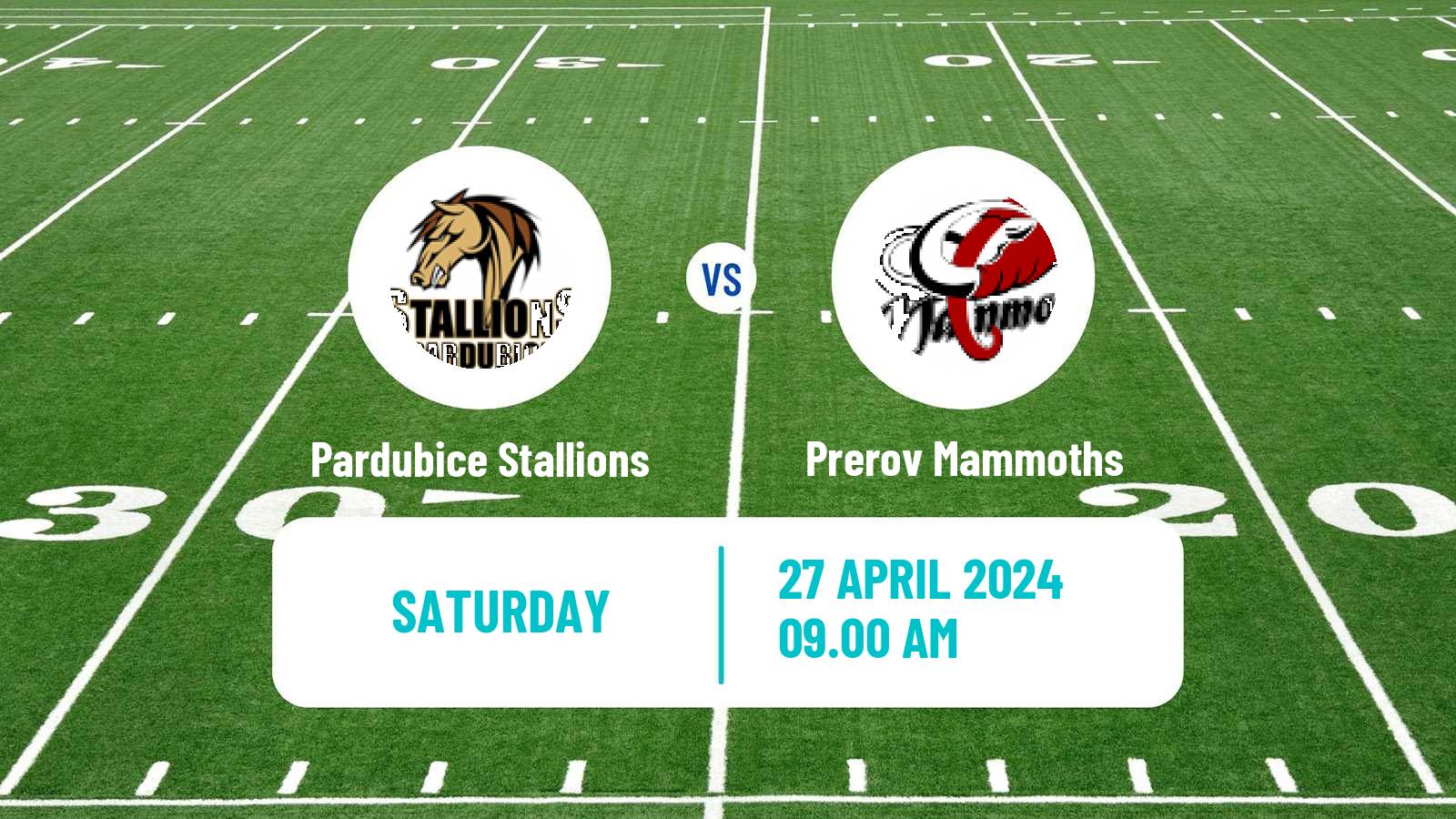 American football Czech CLAF Pardubice Stallions - Prerov Mammoths