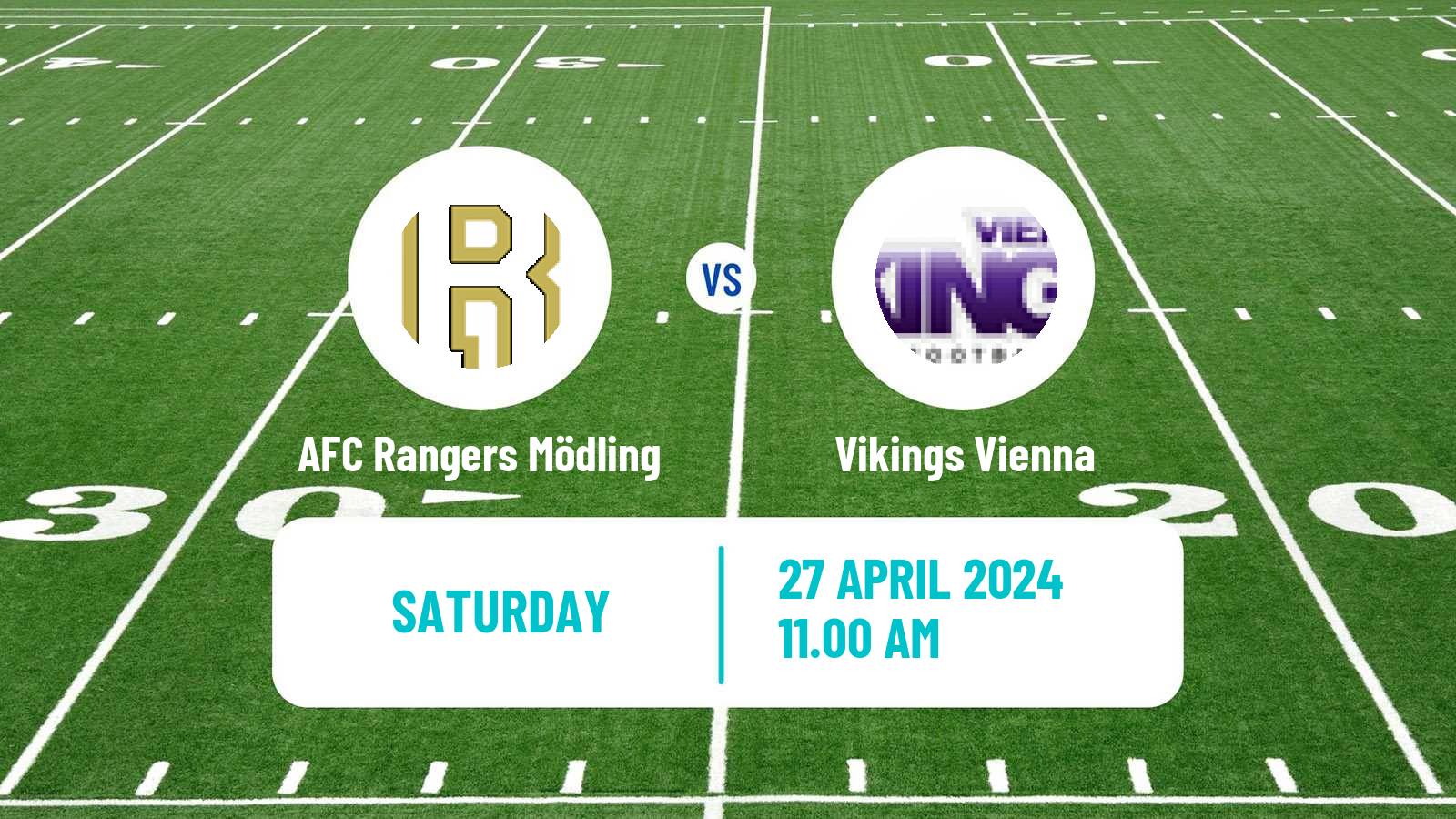 American football Austrian Football League AFC Rangers Mödling - Vikings Vienna