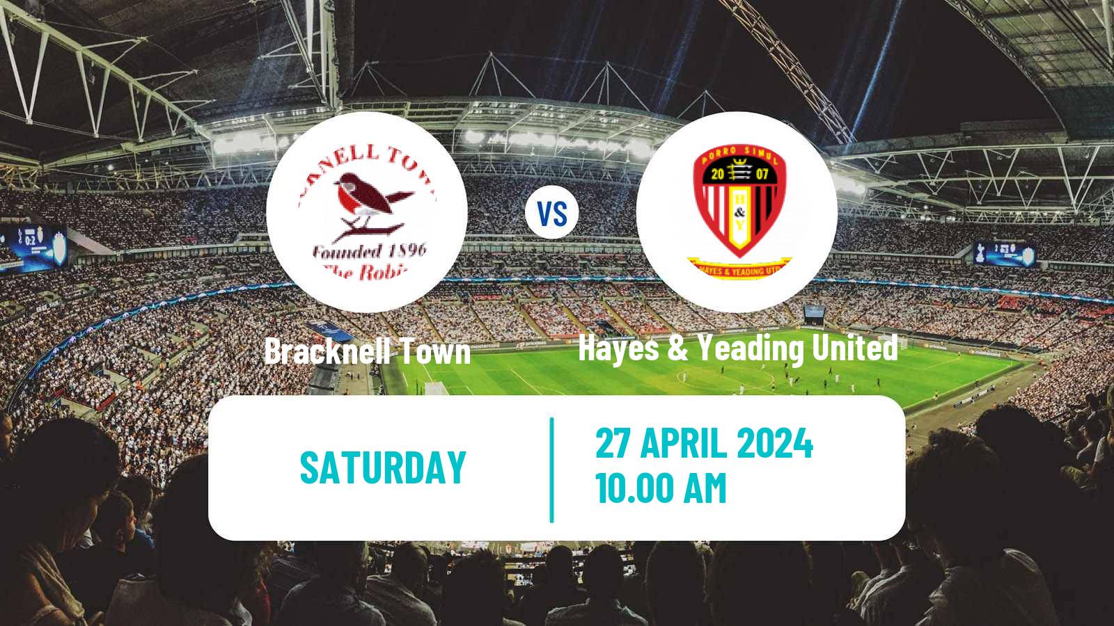 Soccer English Southern League South Division Bracknell Town - Hayes & Yeading United
