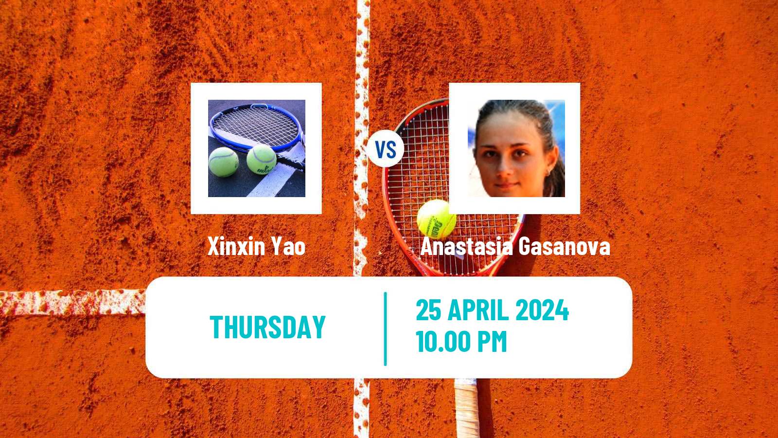Tennis ITF W50 Wuning Women Xinxin Yao - Anastasia Gasanova