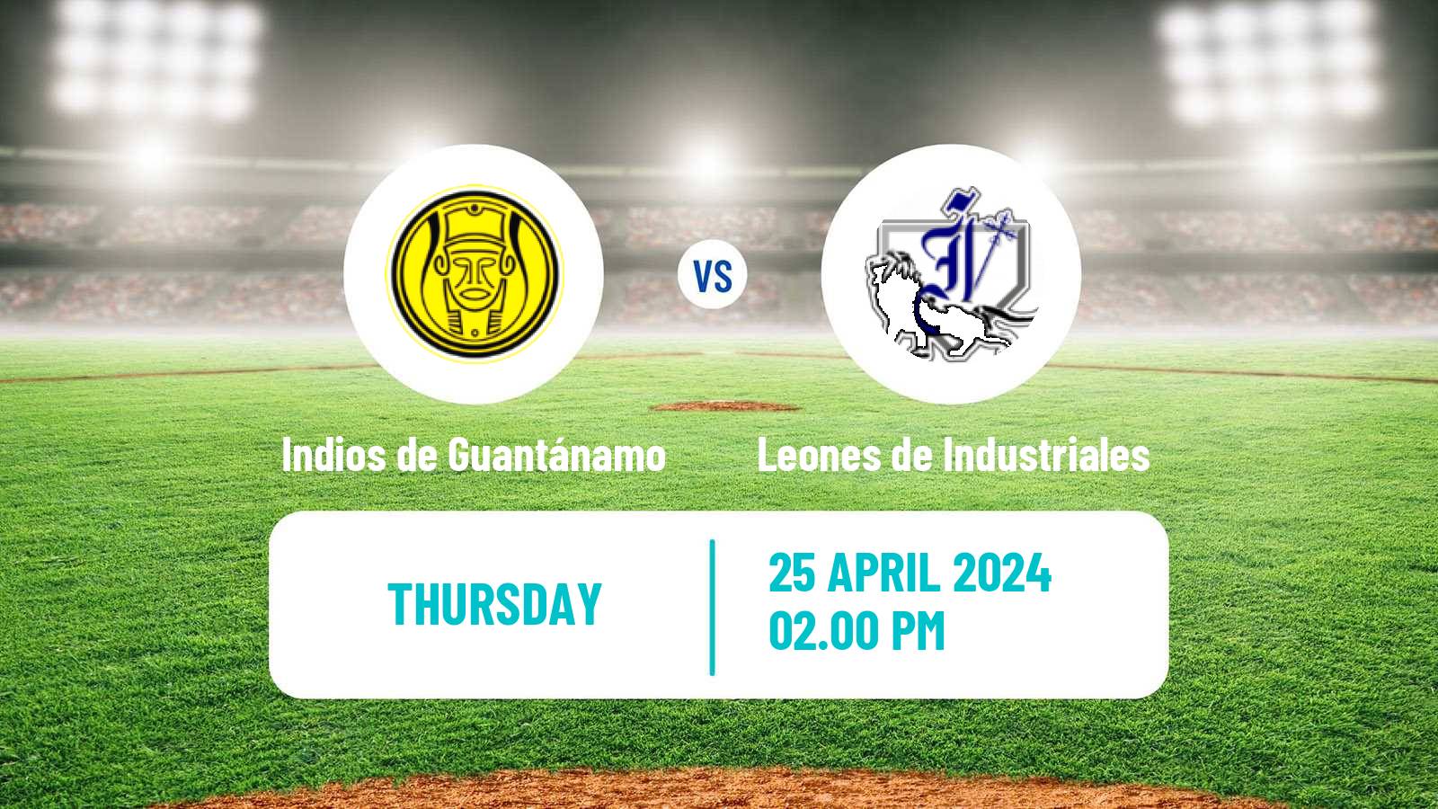 Baseball Cuba Serie Nacional Baseball Indios de Guantánamo - Leones de Industriales