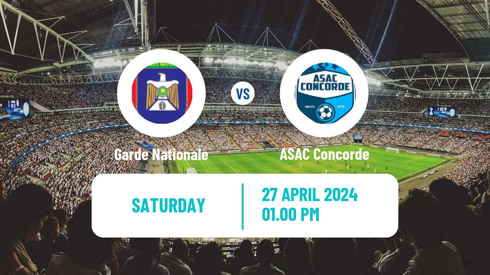 Soccer Mauritania Ligue 1 Garde Nationale - ASAC Concorde