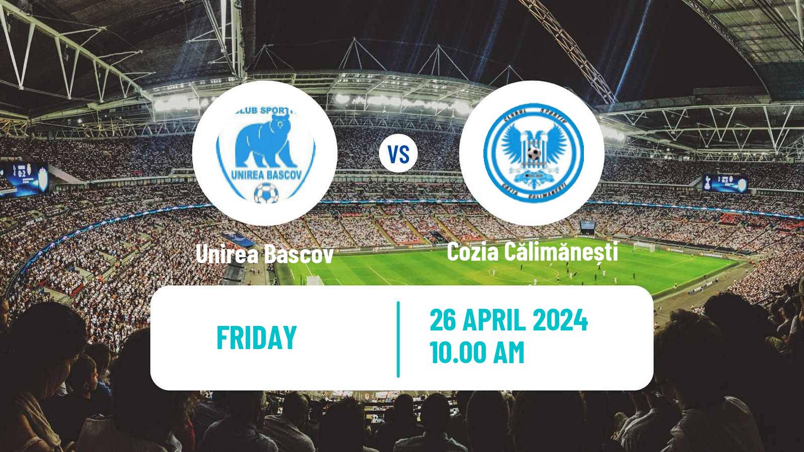 Soccer Romanian Liga 3 - Seria 6 Unirea Bascov - Cozia Călimănești