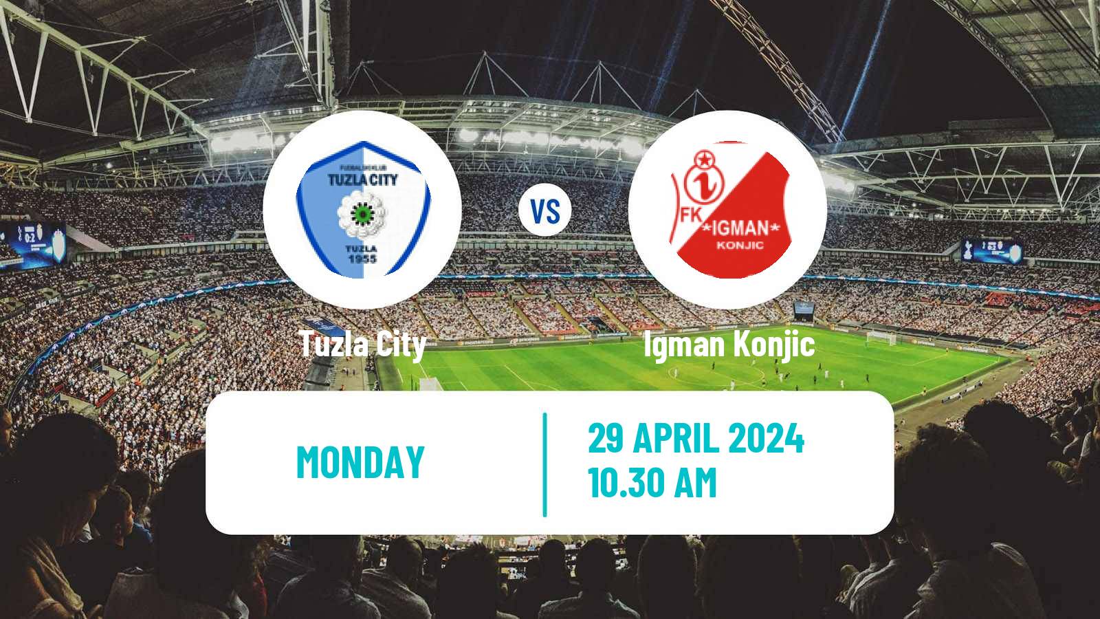Soccer Bosnian Premier League Tuzla City - Igman Konjic