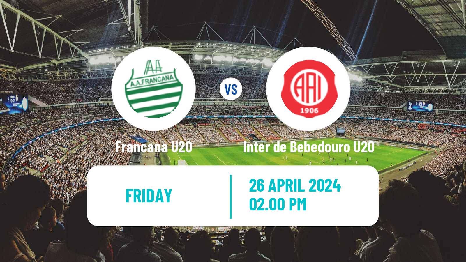 Soccer Brazilian Paulista U20 Francana U20 - Inter de Bebedouro U20