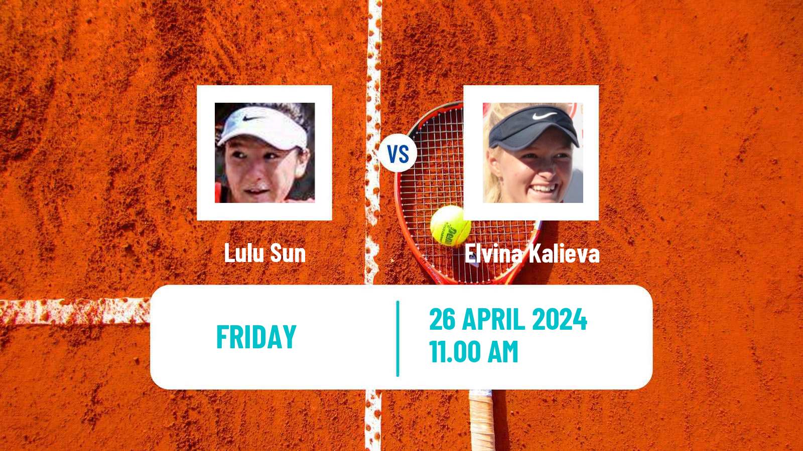 Tennis ITF W75 Charlottesville Va Women Lulu Sun - Elvina Kalieva